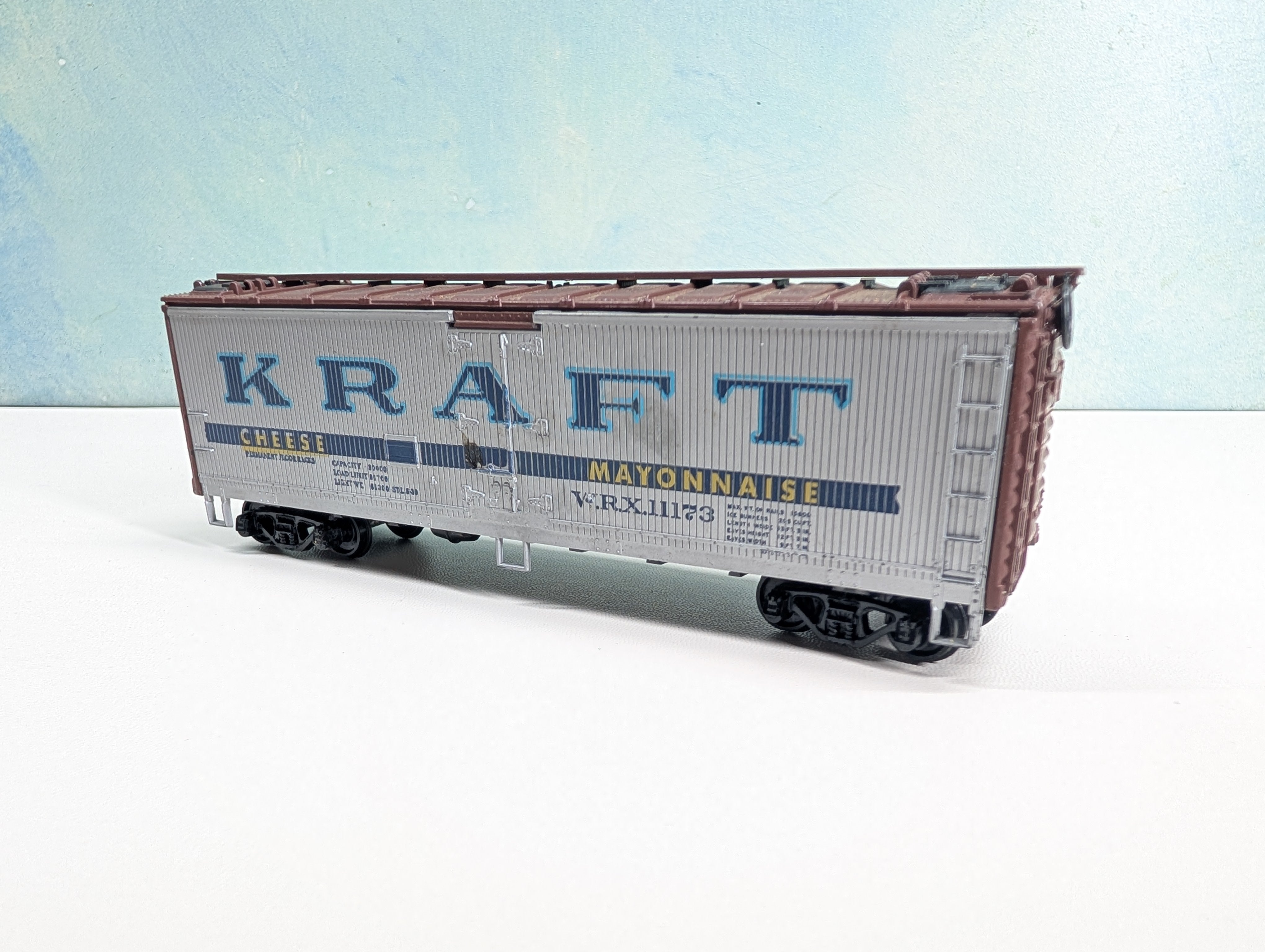 USED Athearn HO Scale 40' Box Car Kraft Cheese Mayonnaise WRX #11173