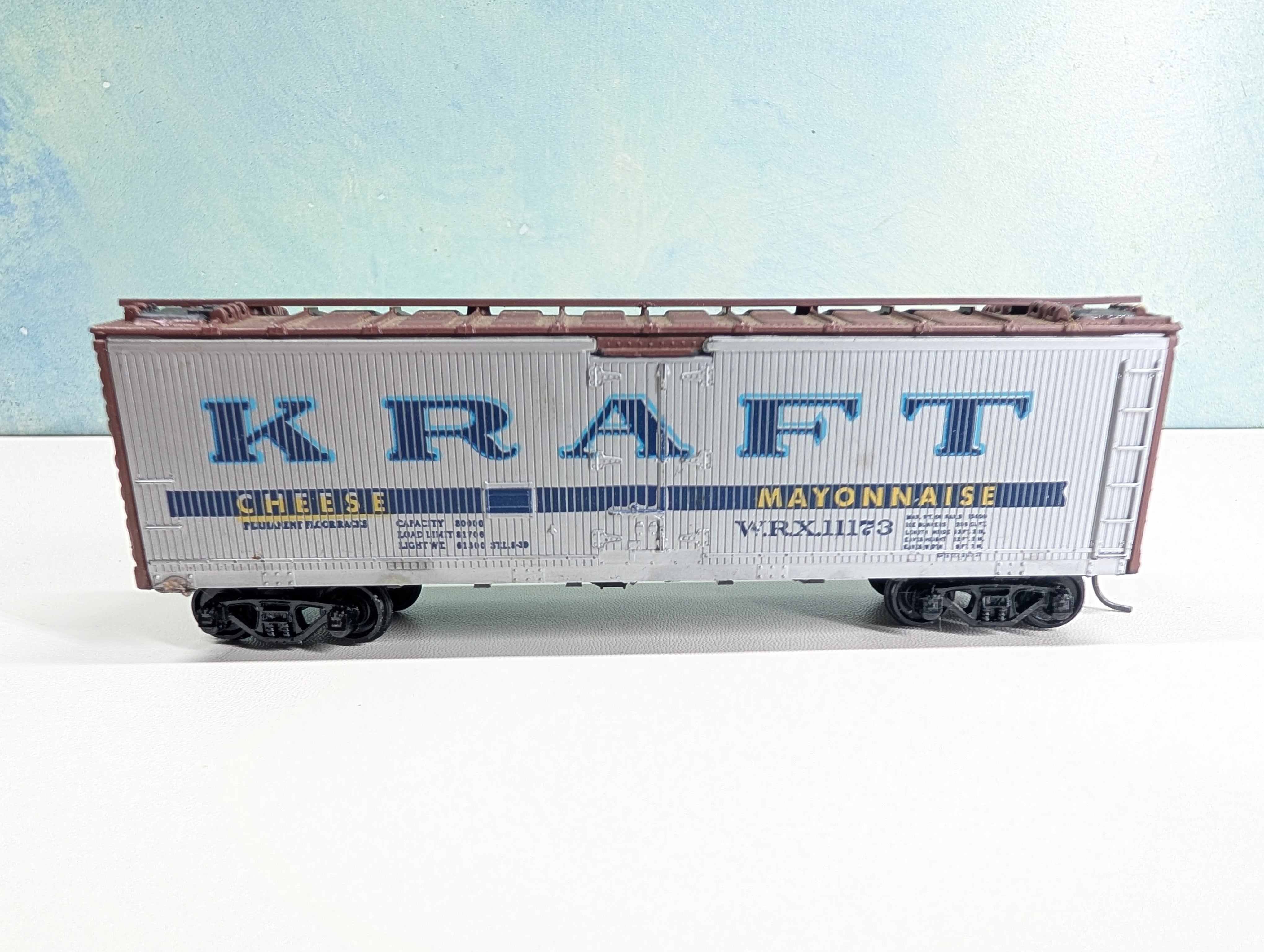 USED Athearn HO Scale 40' Box Car Kraft Cheese Mayonnaise WRX #11173