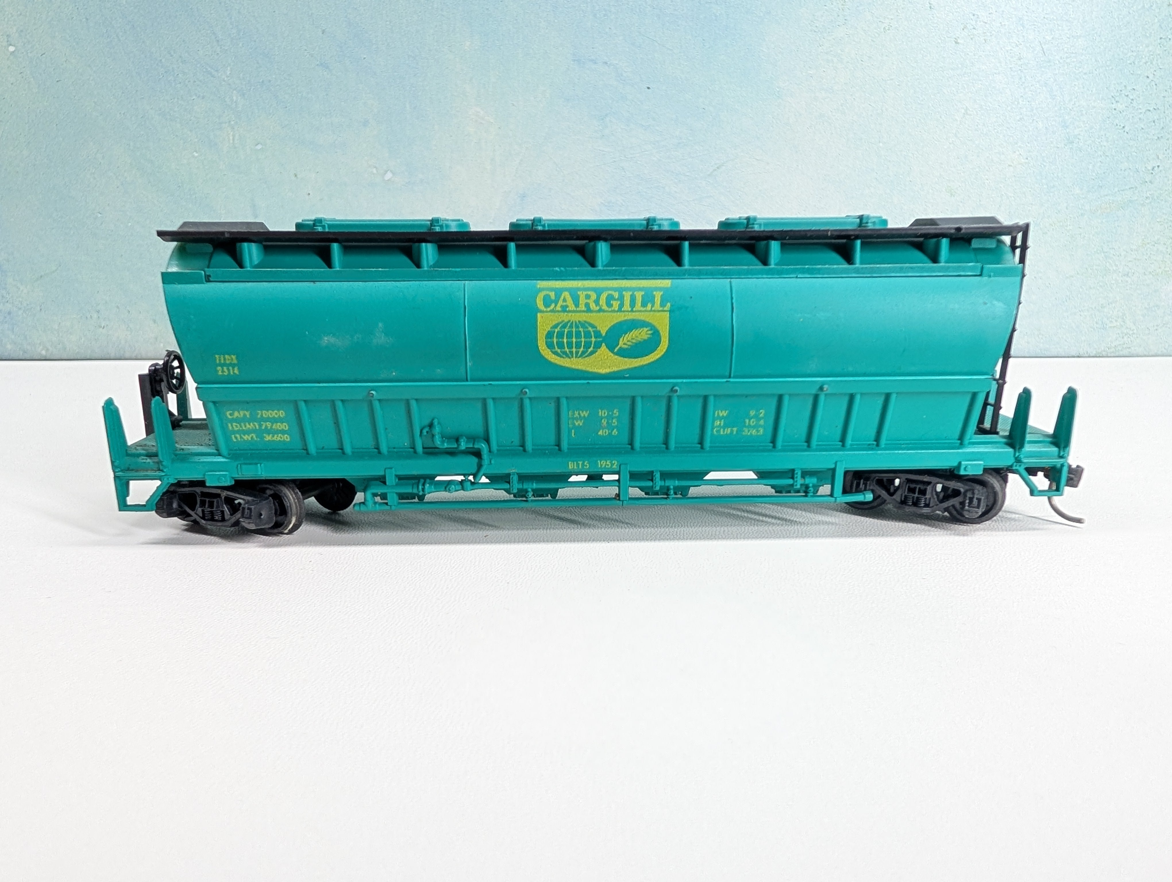 USED Roco HO Scale ACF Centerflow Covered Hopper Cargill TIDX #2514