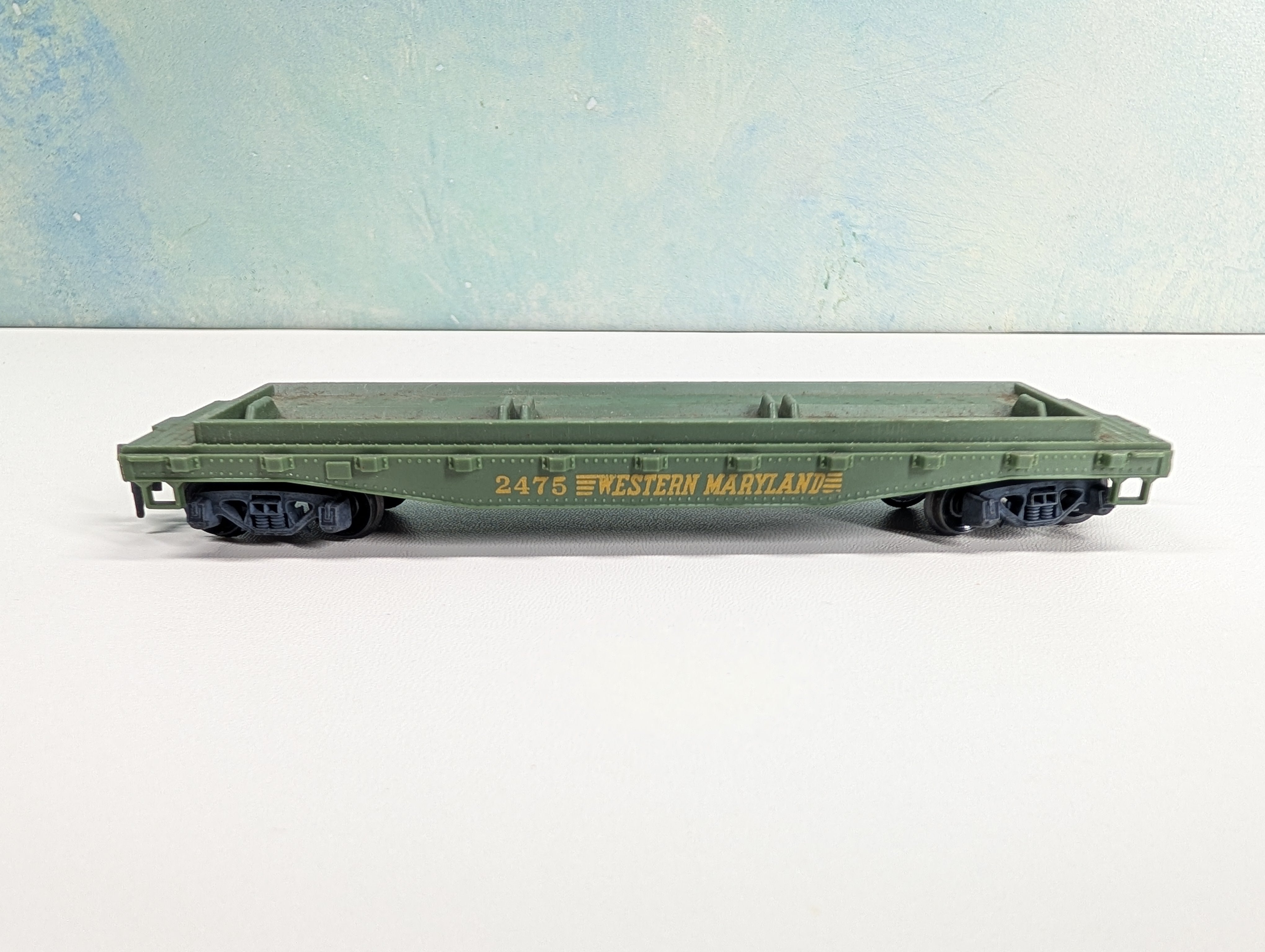 USED Mantua HO Scale Flat Car Western Maryland #2475
