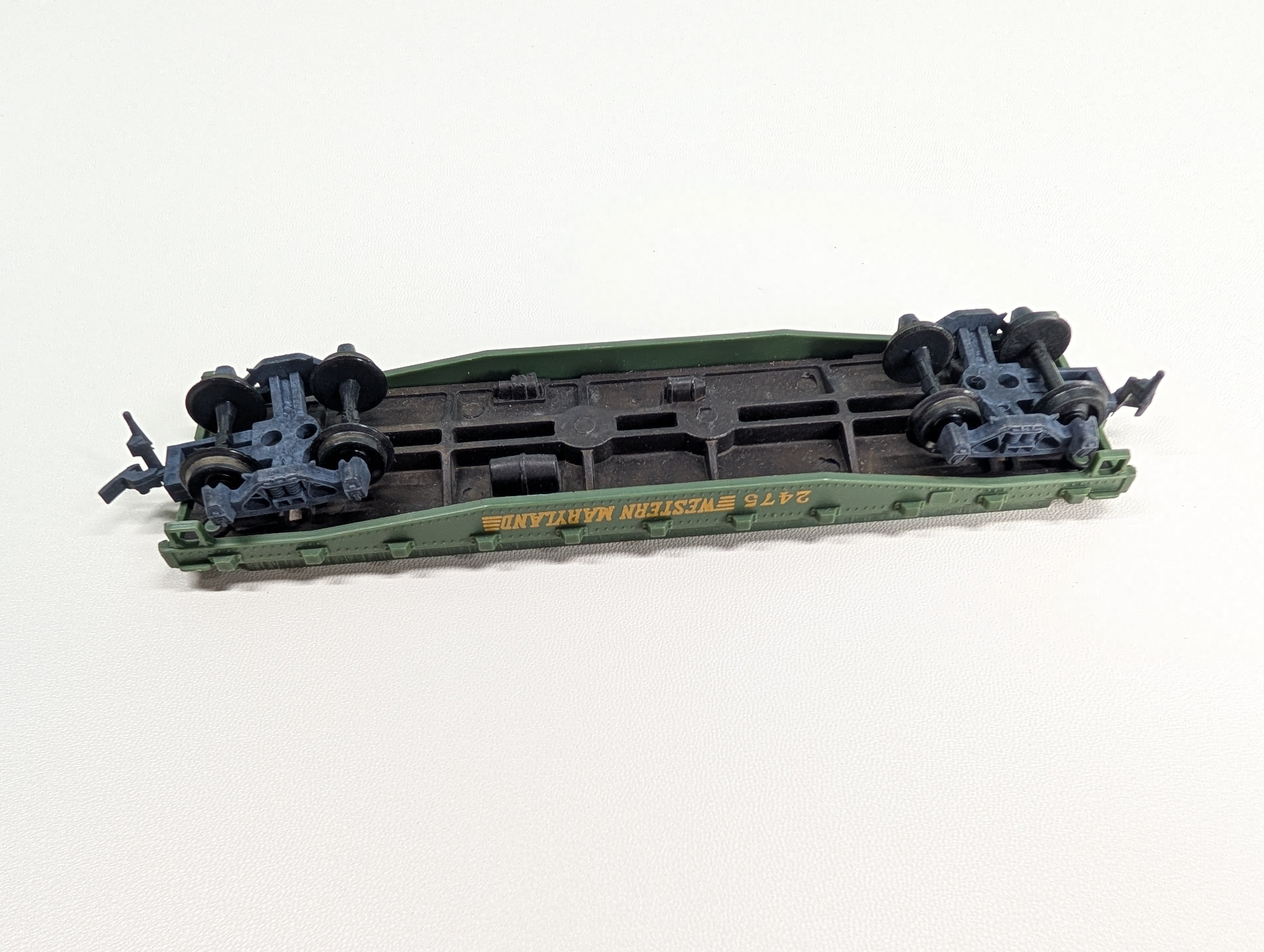 USED Mantua HO Scale Flat Car Western Maryland #2475