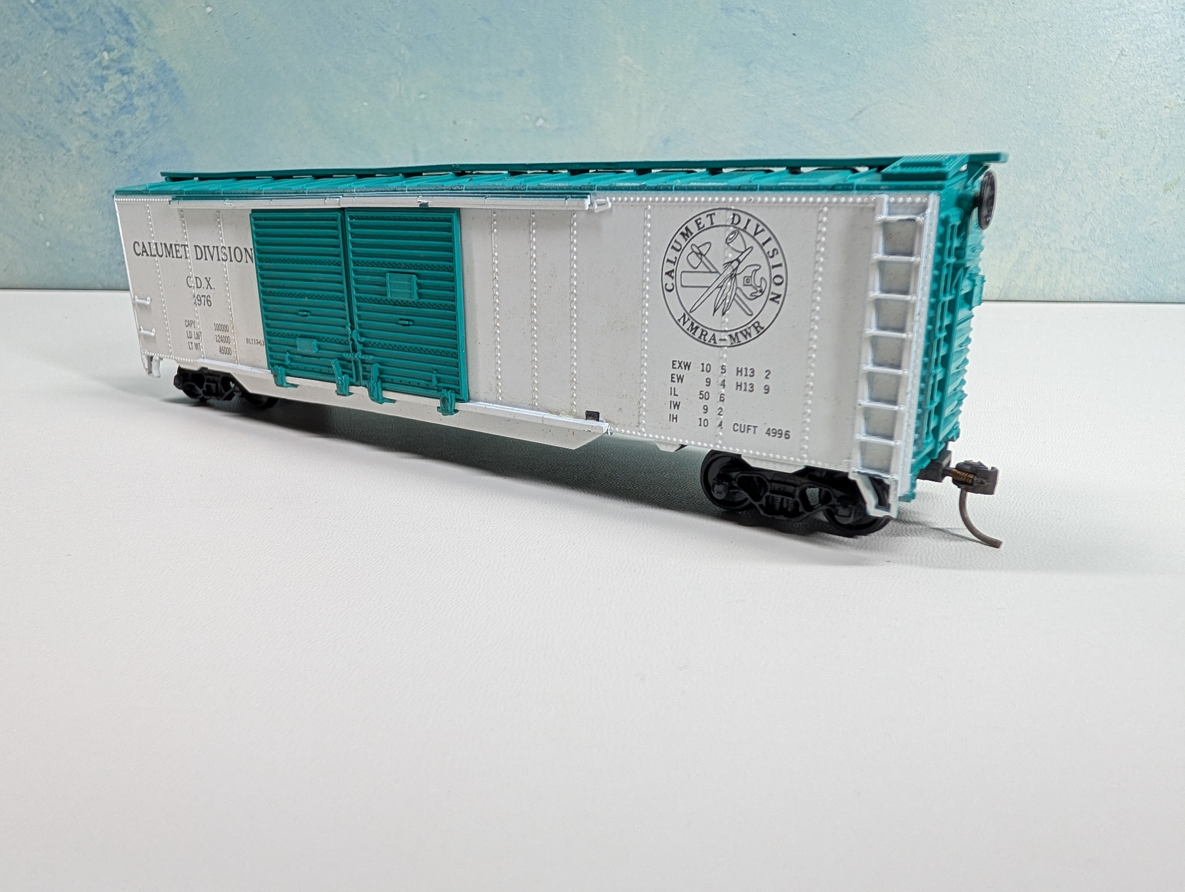 USED Athearn HO Scale 50' DD Box Car Calumet Division CDX #1976 NMRA MWR