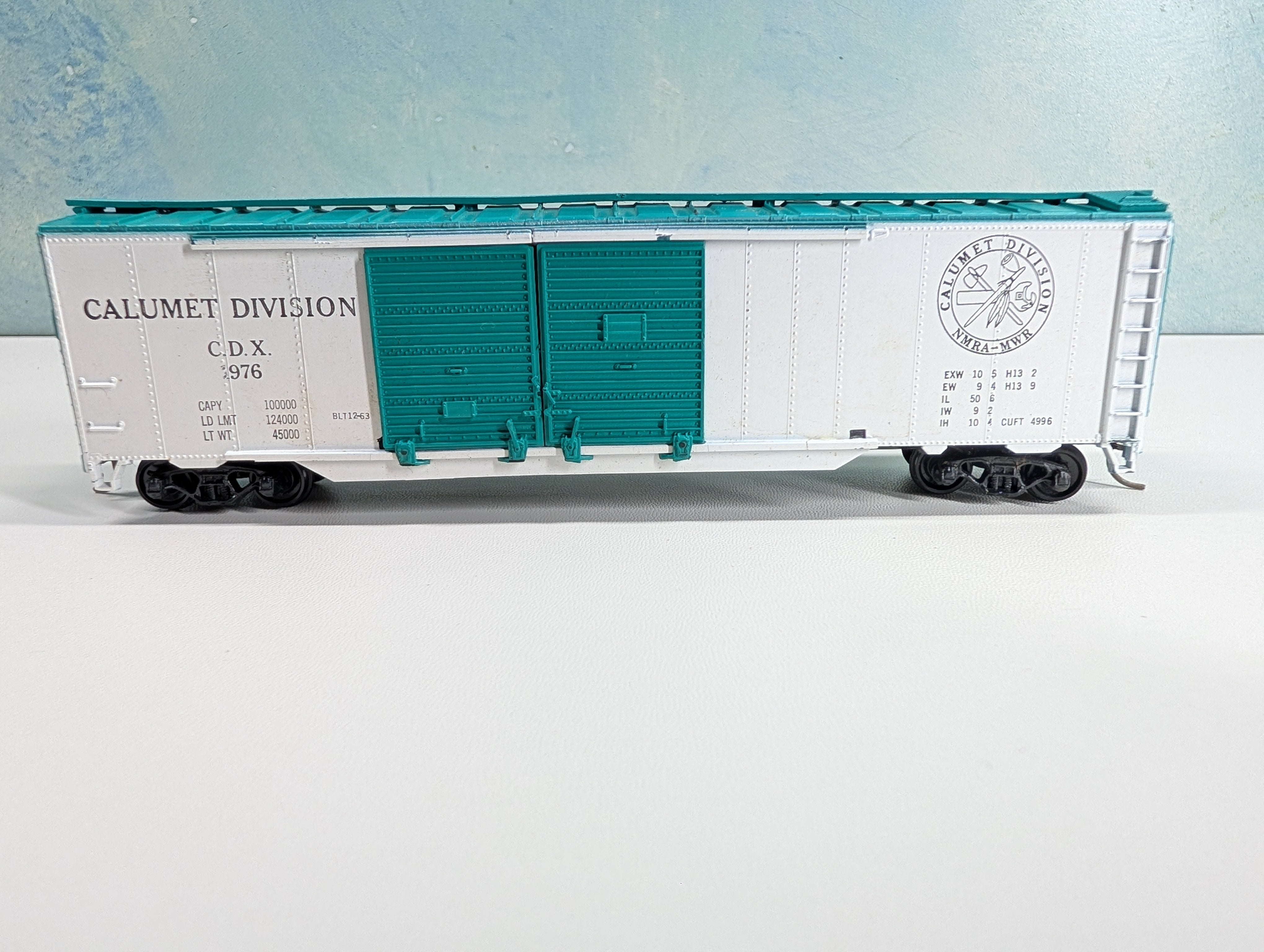 USED Athearn HO Scale 50' DD Box Car Calumet Division CDX #1976 NMRA MWR