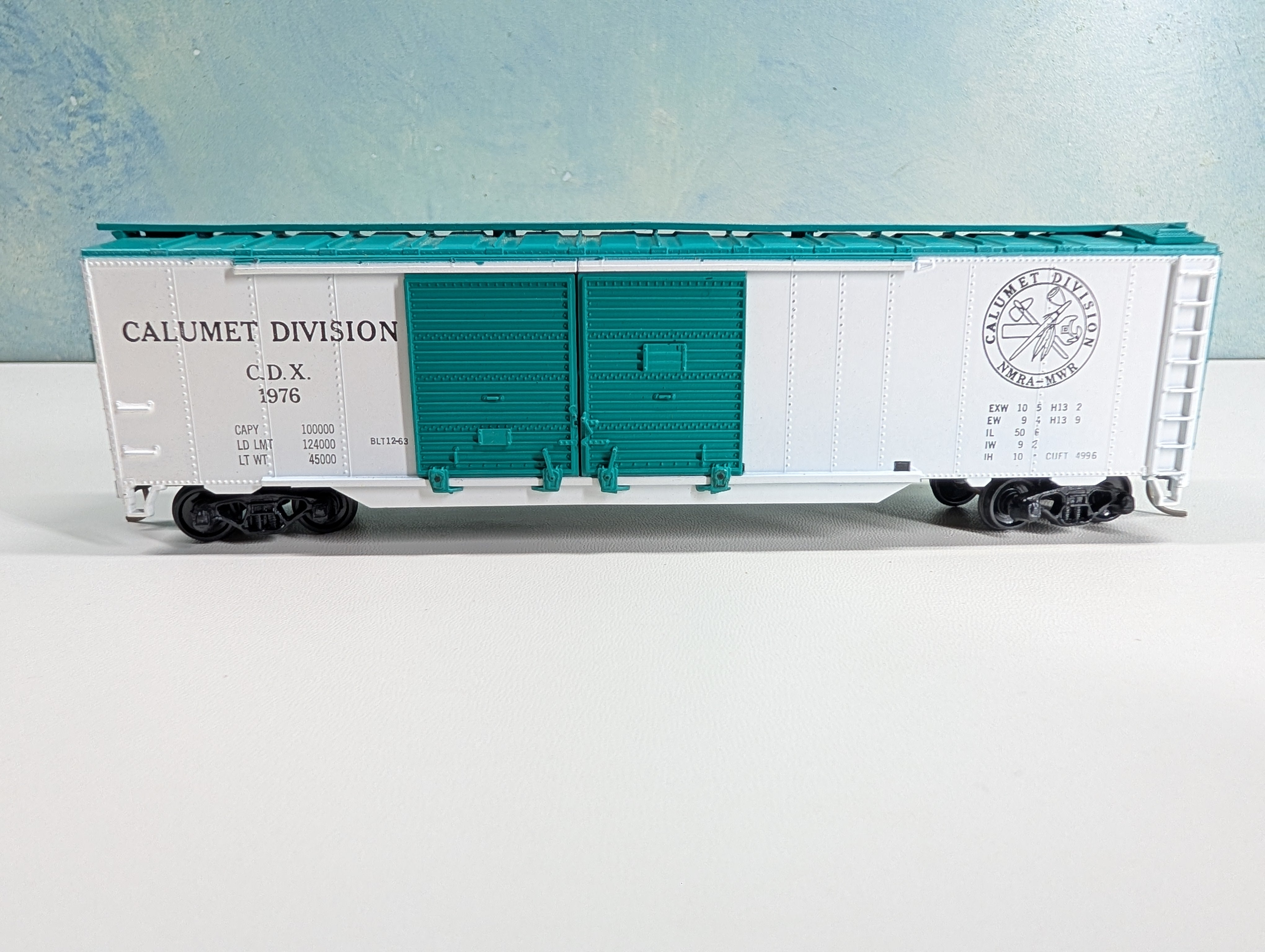 USED Athearn HO Scale 50' DD Box Car Calumet Division CDX #1976 NMRA MWR