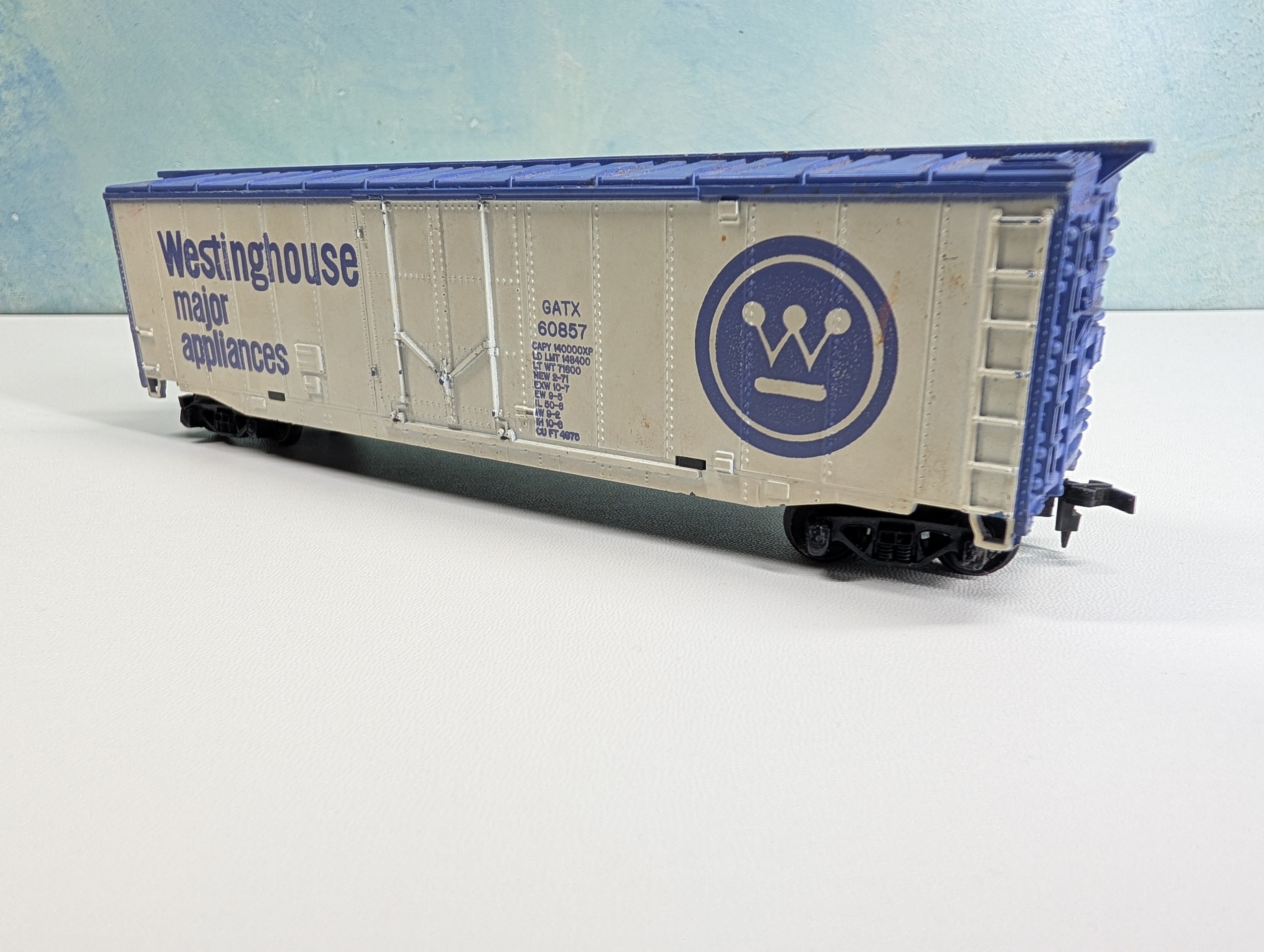 USED Tyco HO Scale 50' Box Car Westinghouse Major Appliances GATX #60857