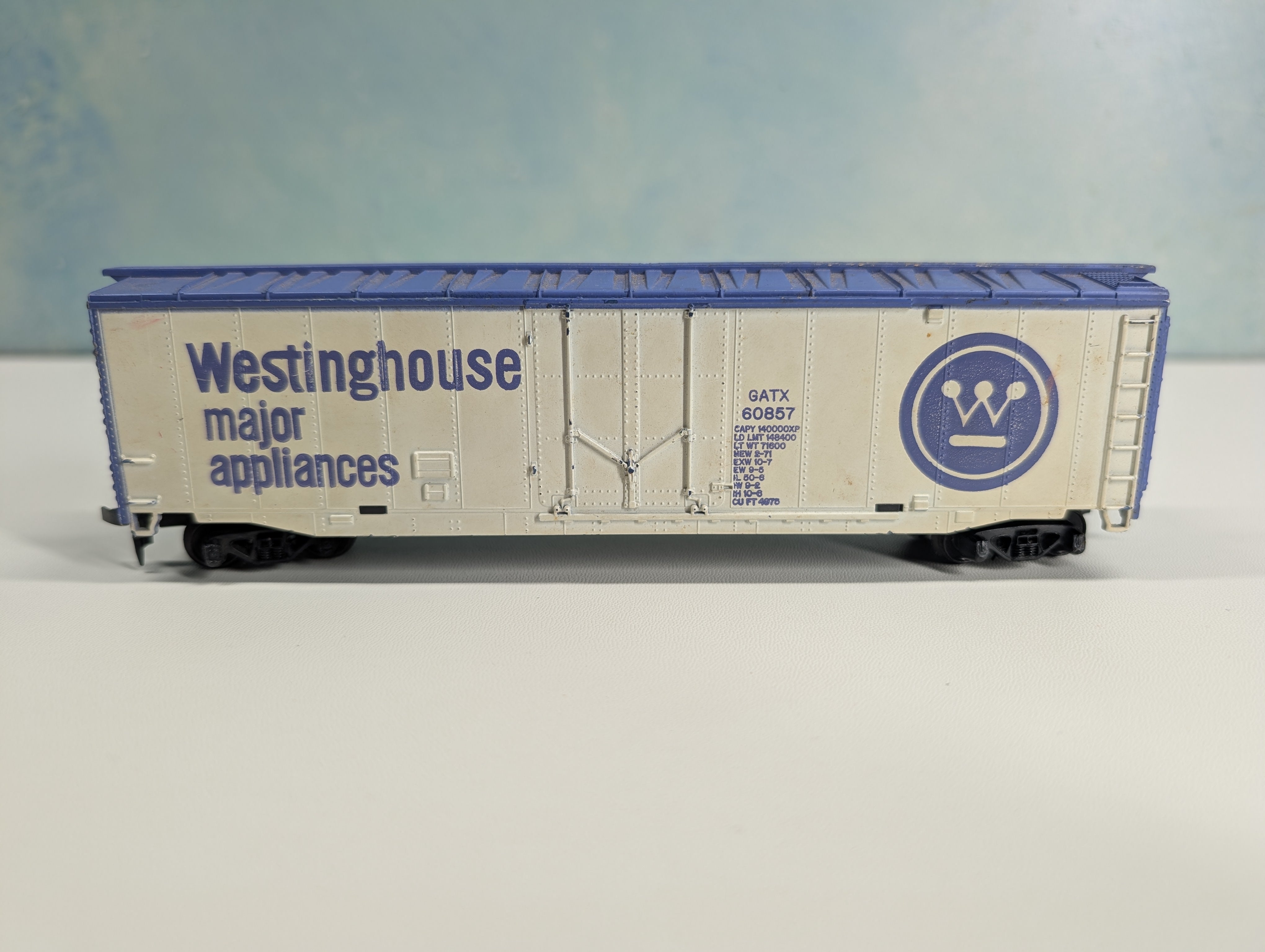USED Tyco HO Scale 50' Box Car Westinghouse Major Appliances GATX #60857