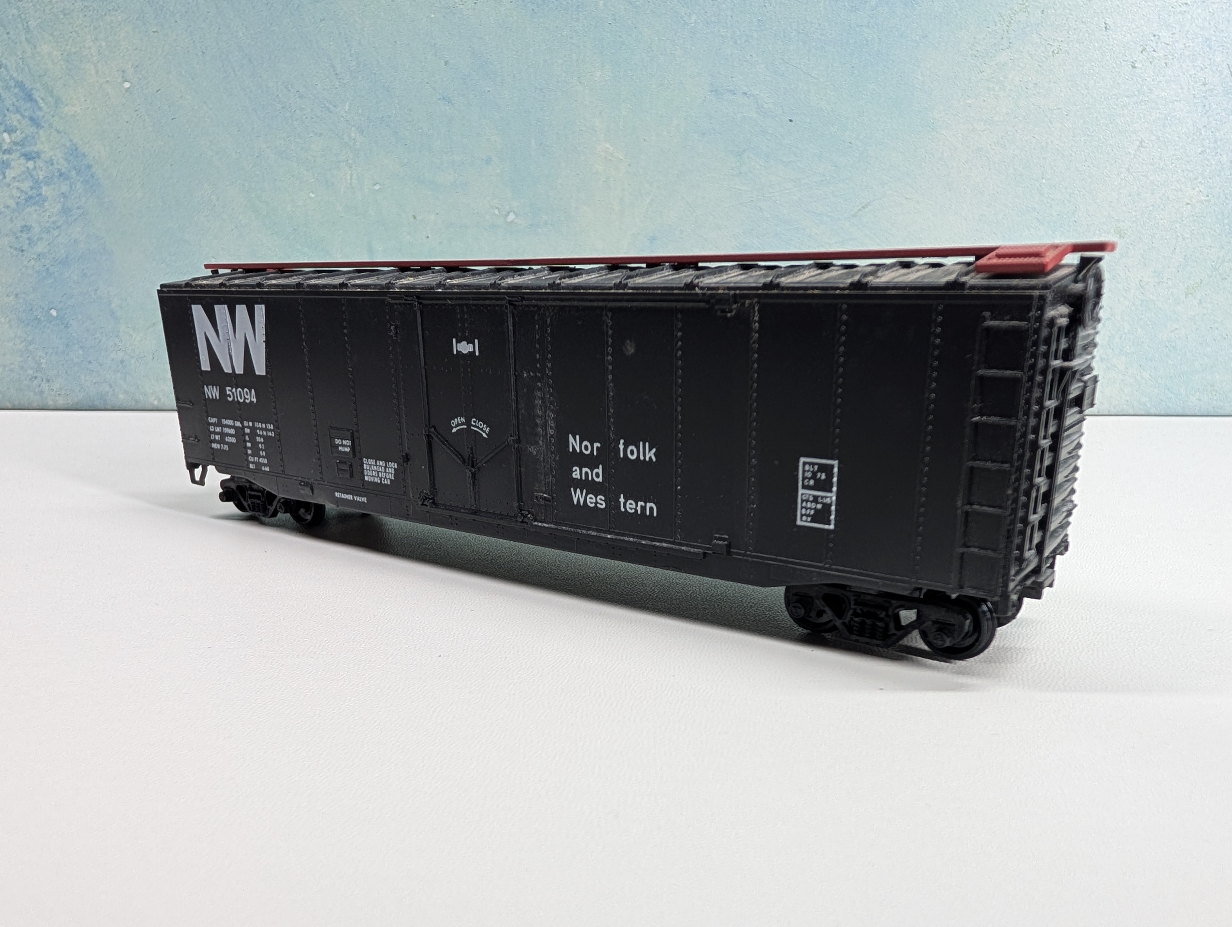 USED Athearn HO Scale 50' Box Car Norfolk & Western NW #51094