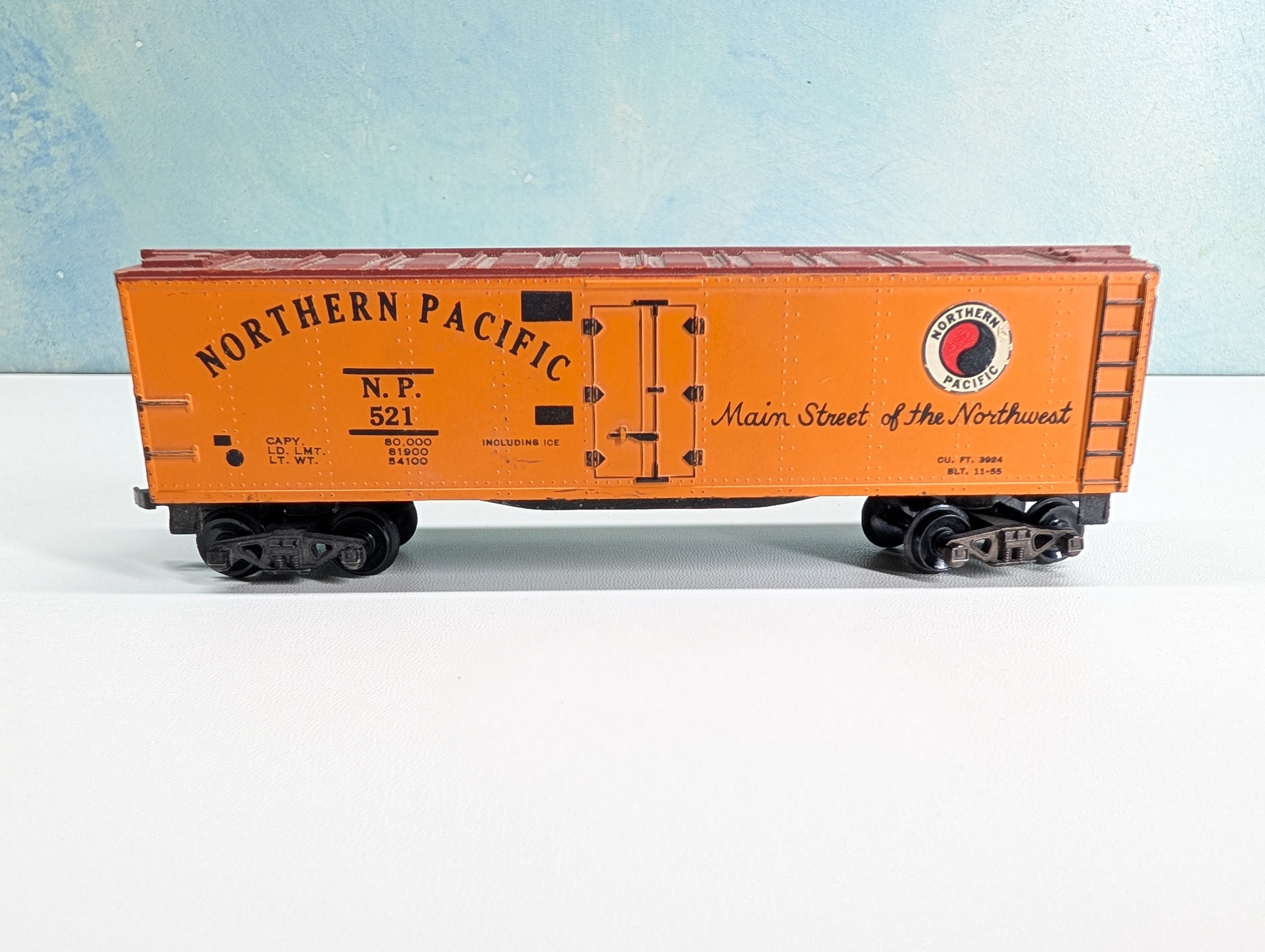 USED Gilbert HO Scale Reefer Northern Pacific NP #521