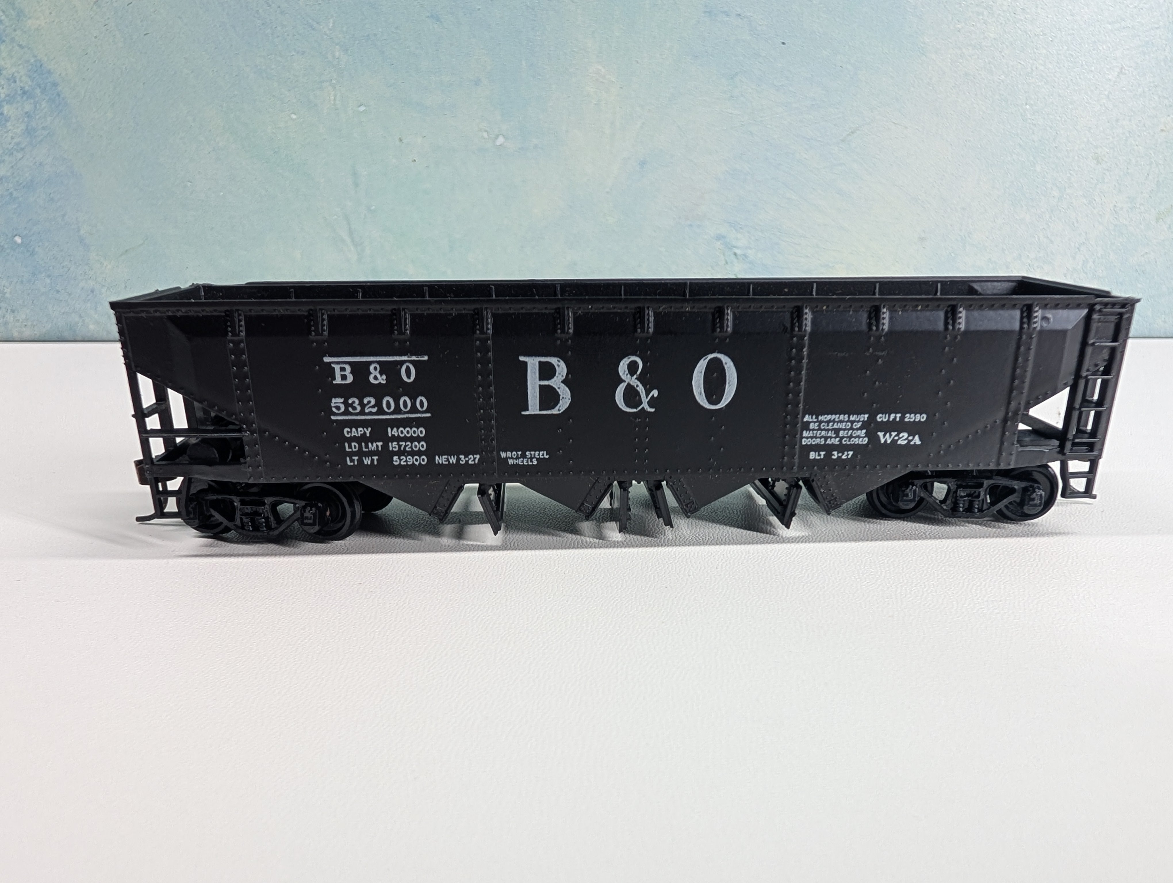 USED Athearn HO Scale Quad Hopper Baltimore and Ohio B&O #532000