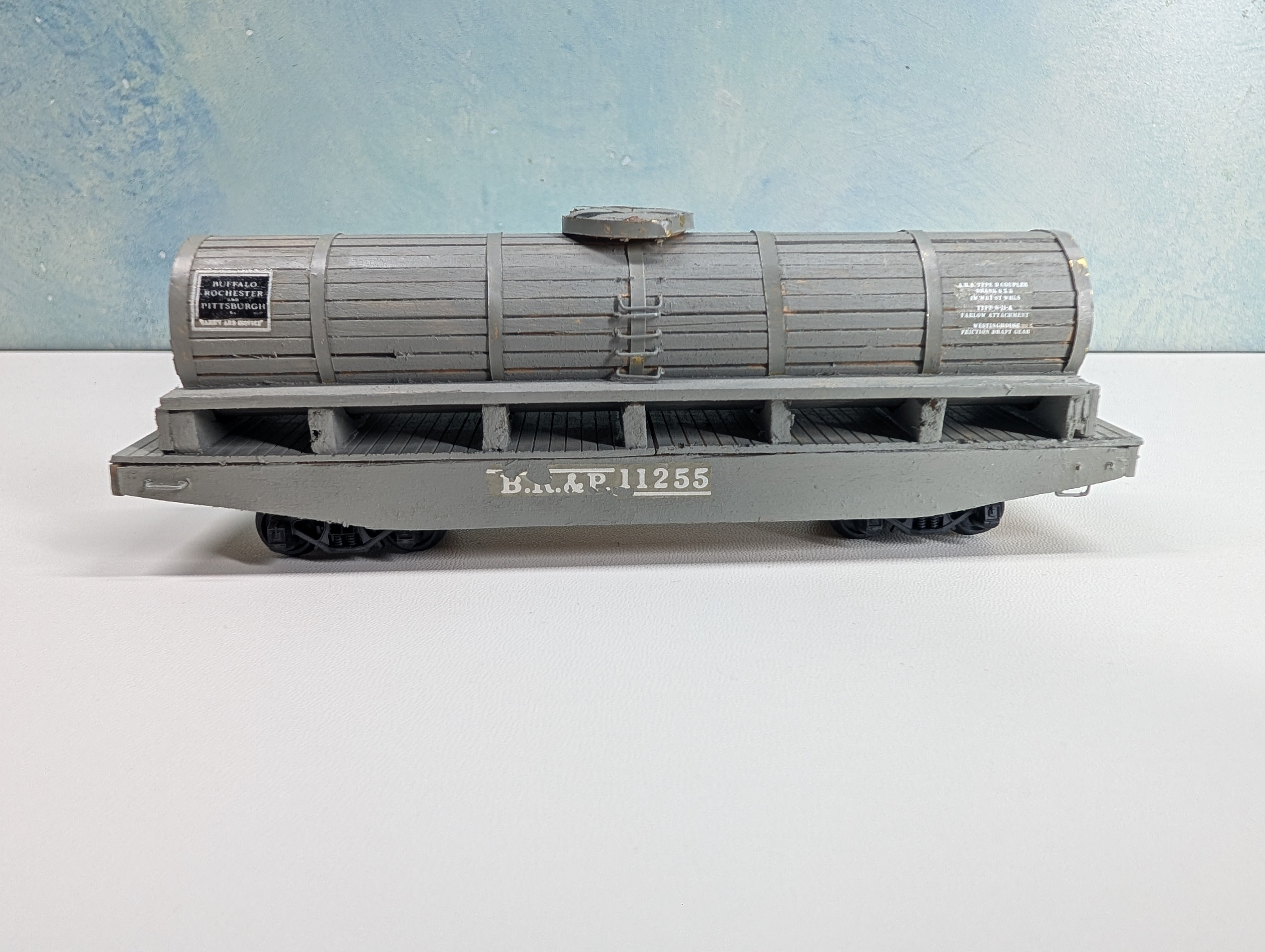 USED HO Scale Custom Wood Tank Car BR&P #11255