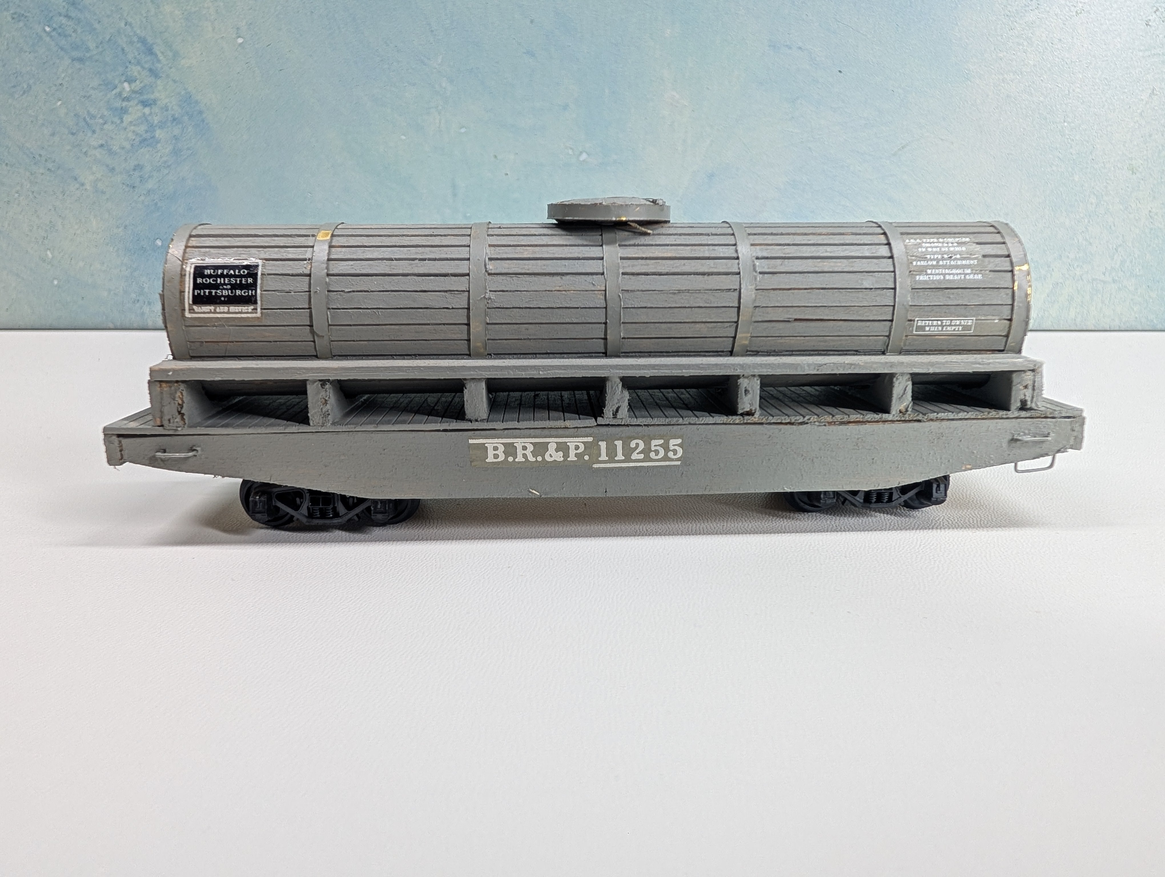 USED HO Scale Custom Wood Tank Car BR&P #11255