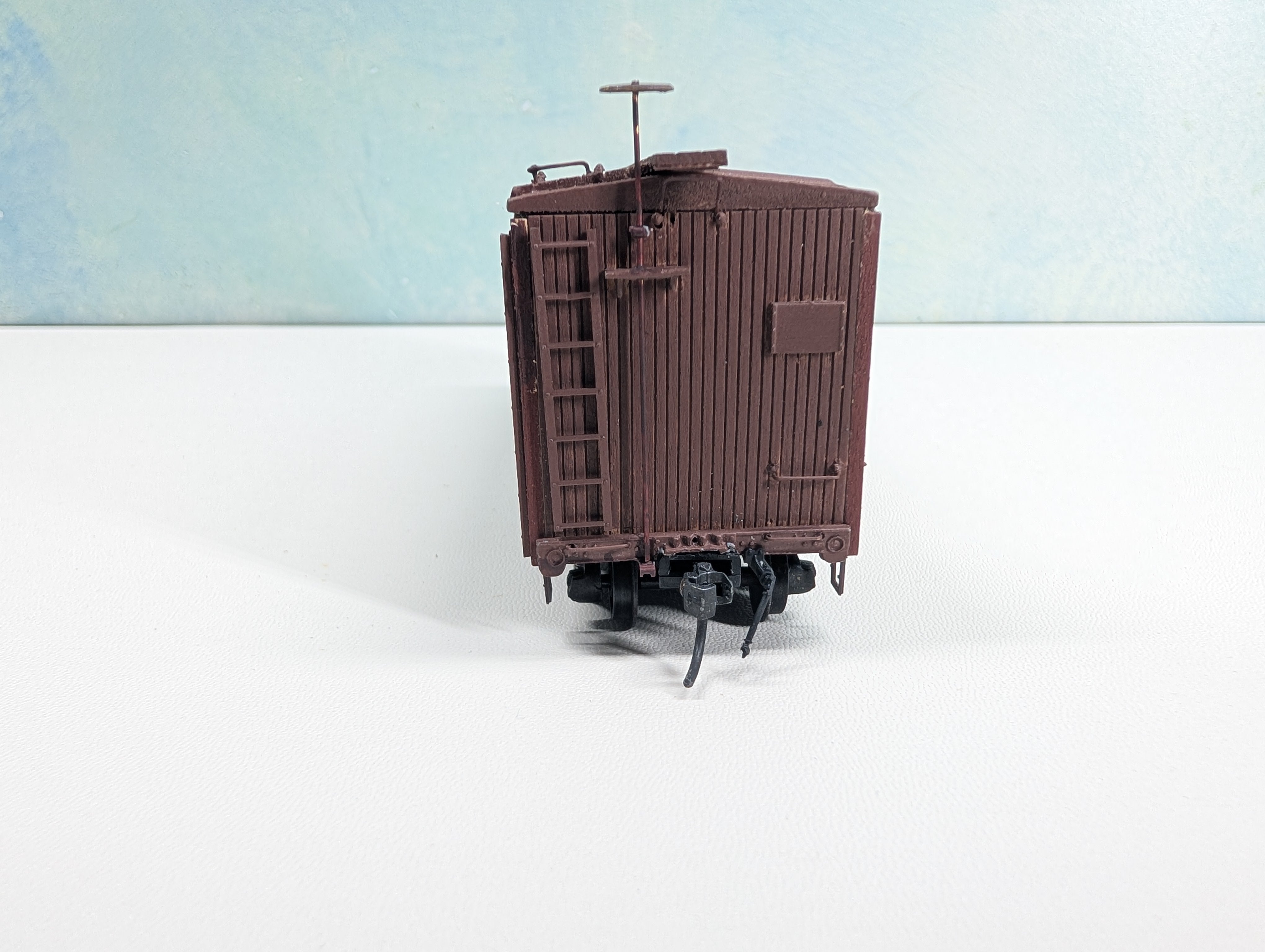 USED HO Scale Wood Built Box Car Pennsylvania PRR #27275 Metal Wheels