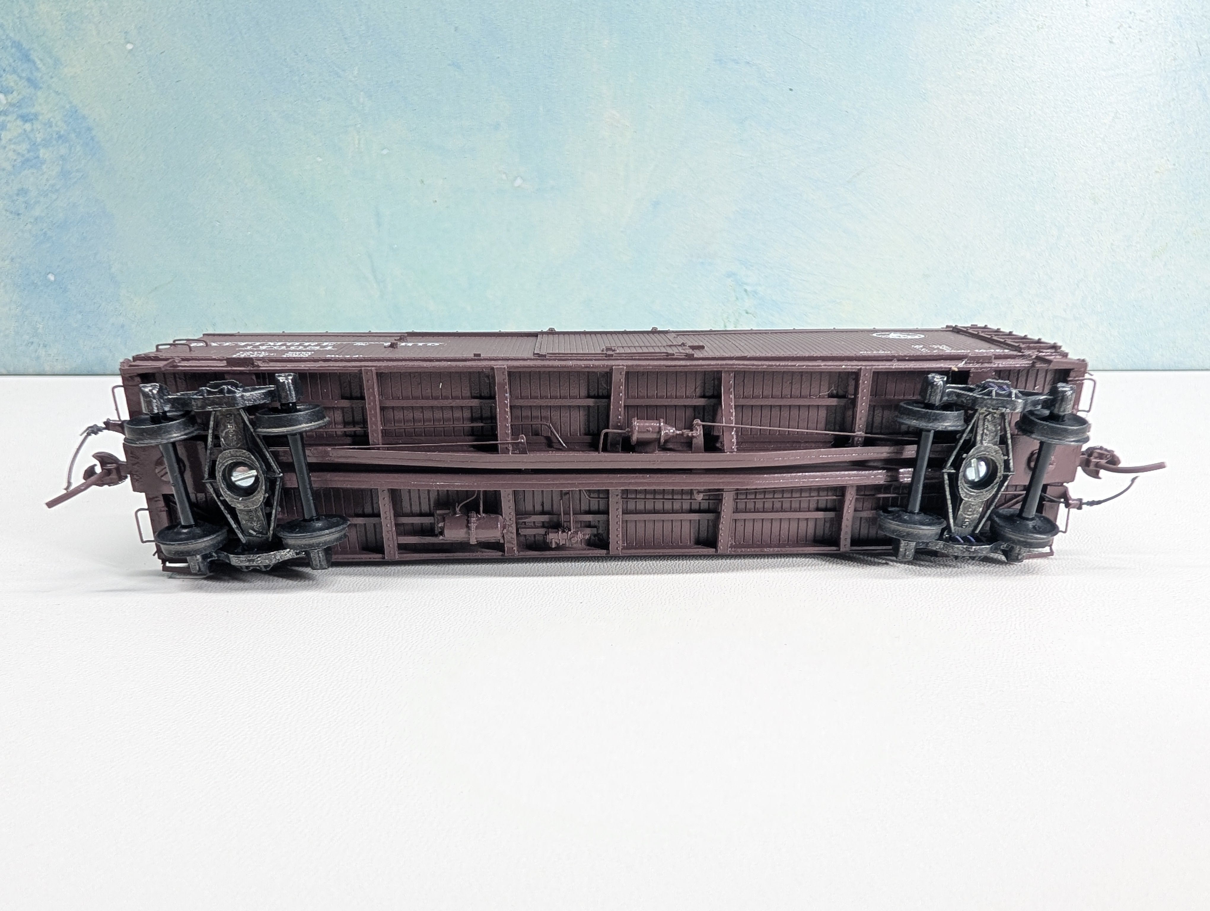 USED HO Scale Wood Built Box Car Baltimore and Ohio B&O #176081 Metal Wheels