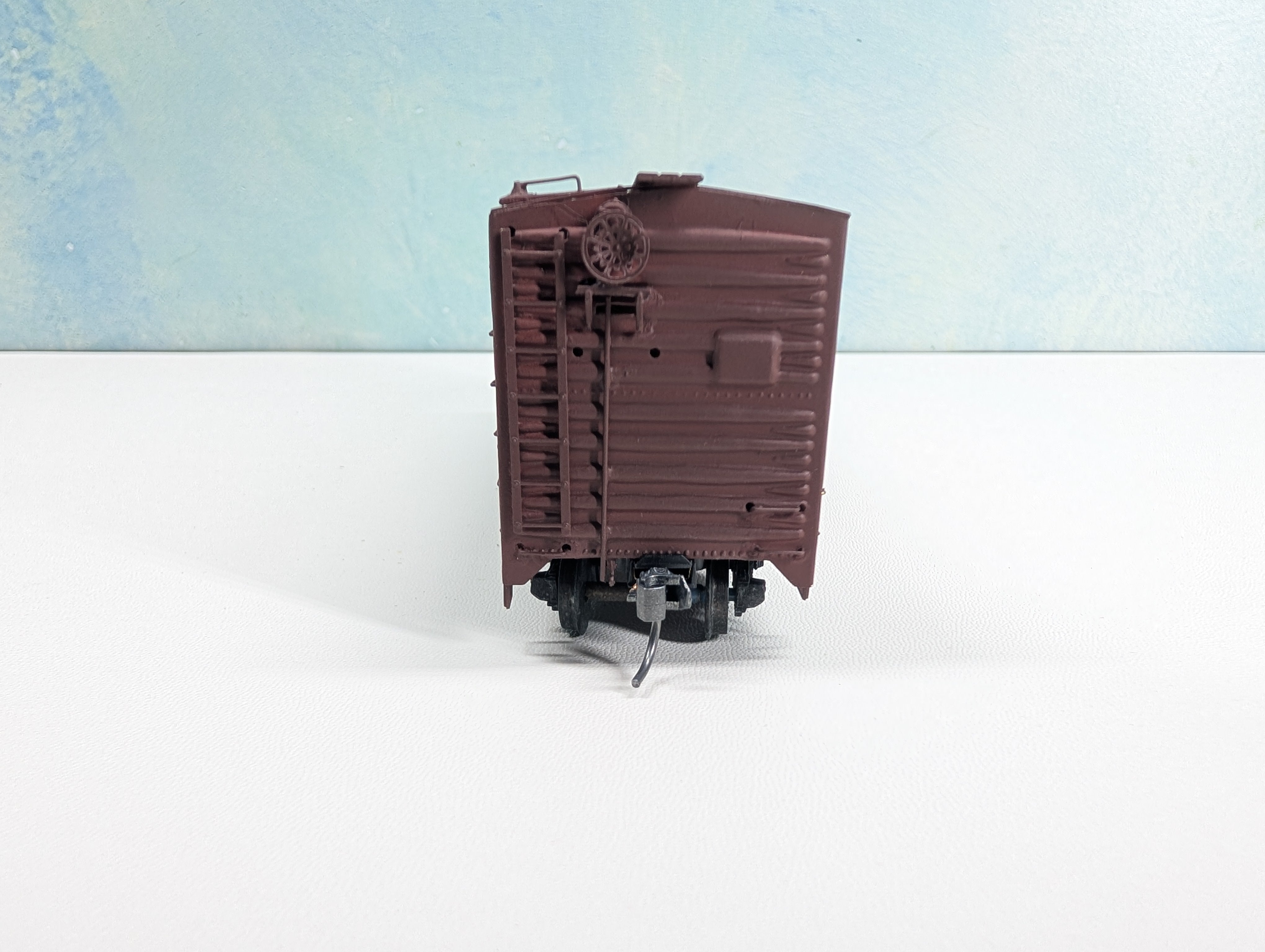 USED HO Scale Wood Built Box Car Wabash WAB #78943 Metal Wheels