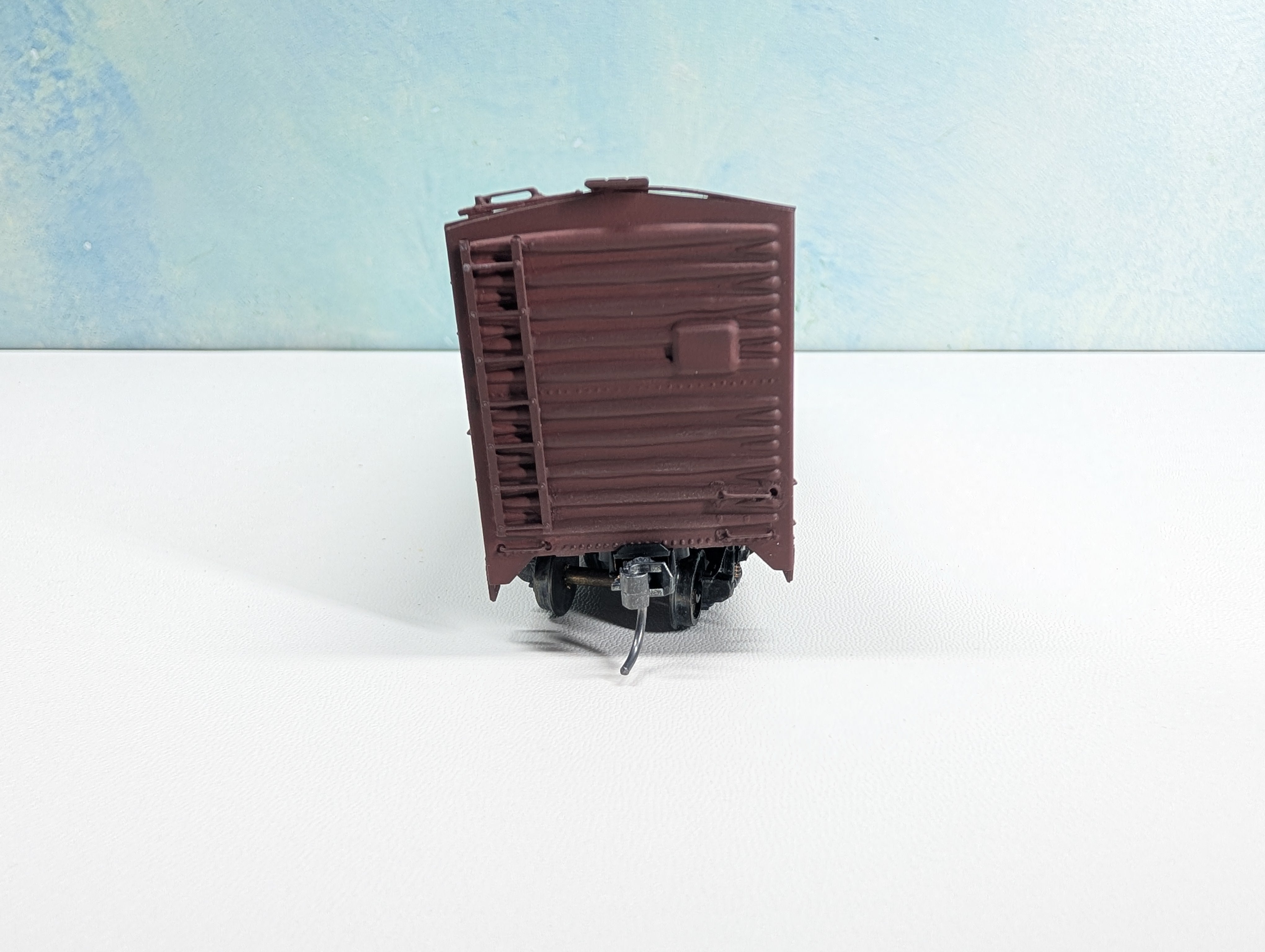 USED HO Scale Wood Built Box Car Wabash WAB #78943 Metal Wheels