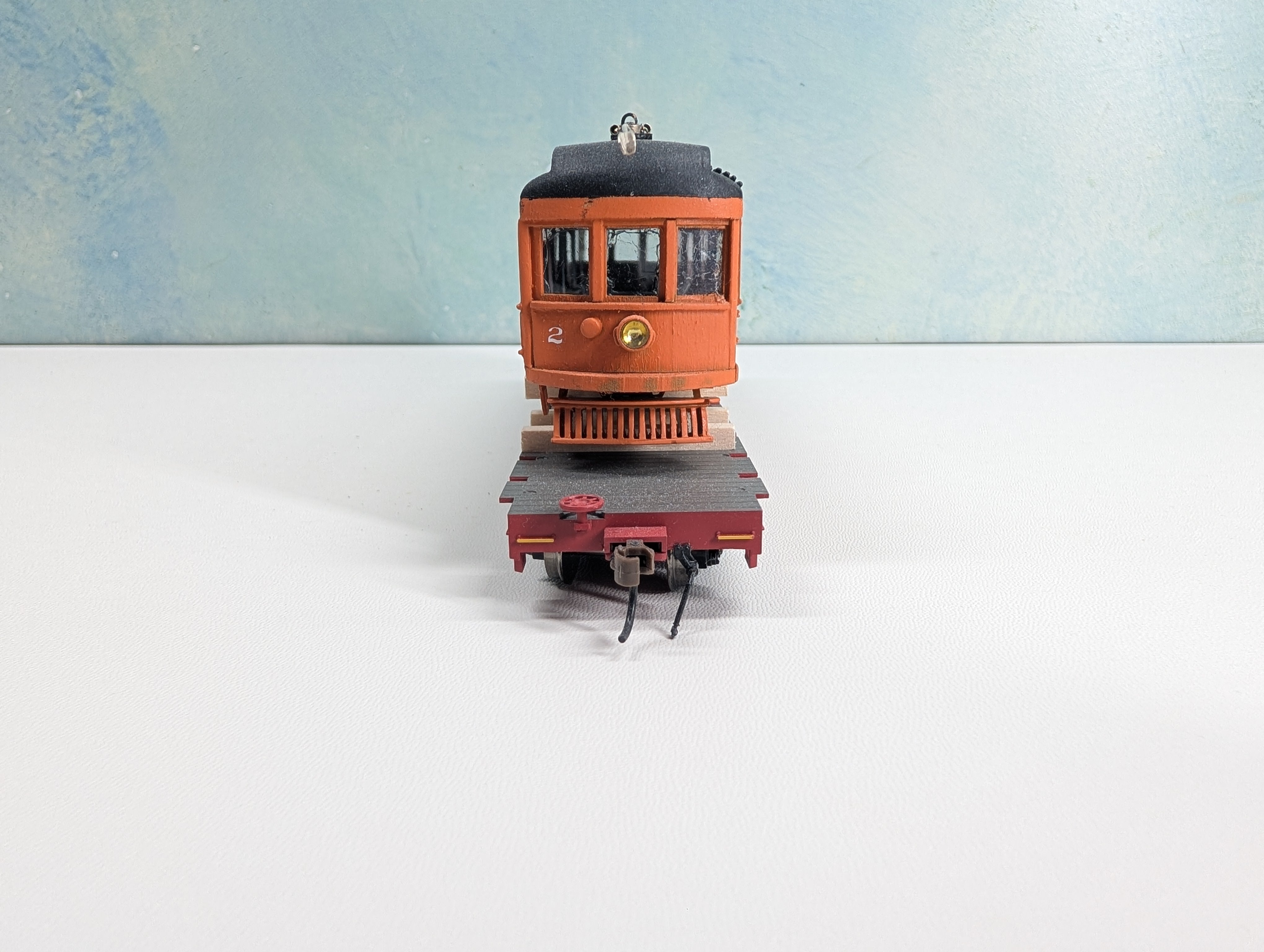 USED Walthers HO Scale 60' Flat Car w/ Custom Load Delaware and Hudson D&H #16144 Metal Wheels