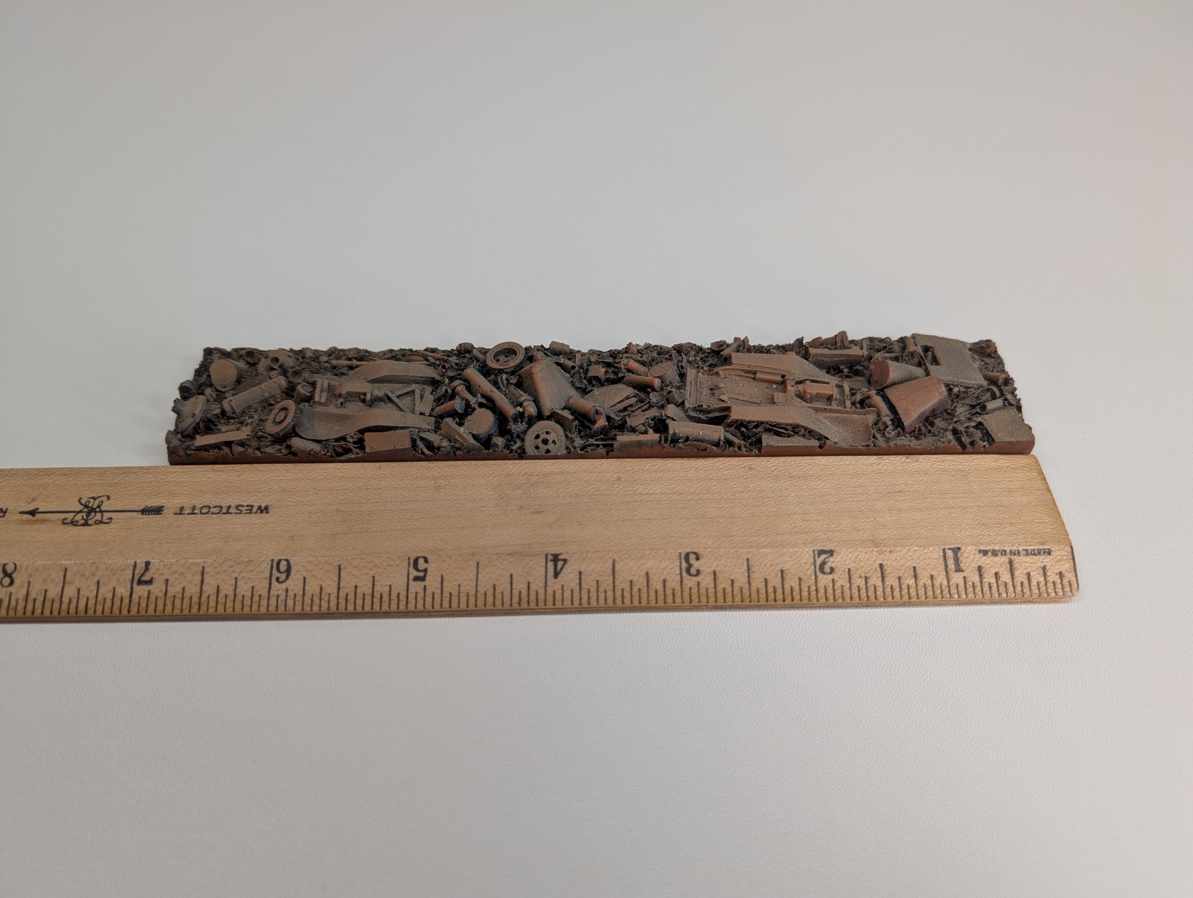 USED HO Scale Weathered Metal Scrap Load