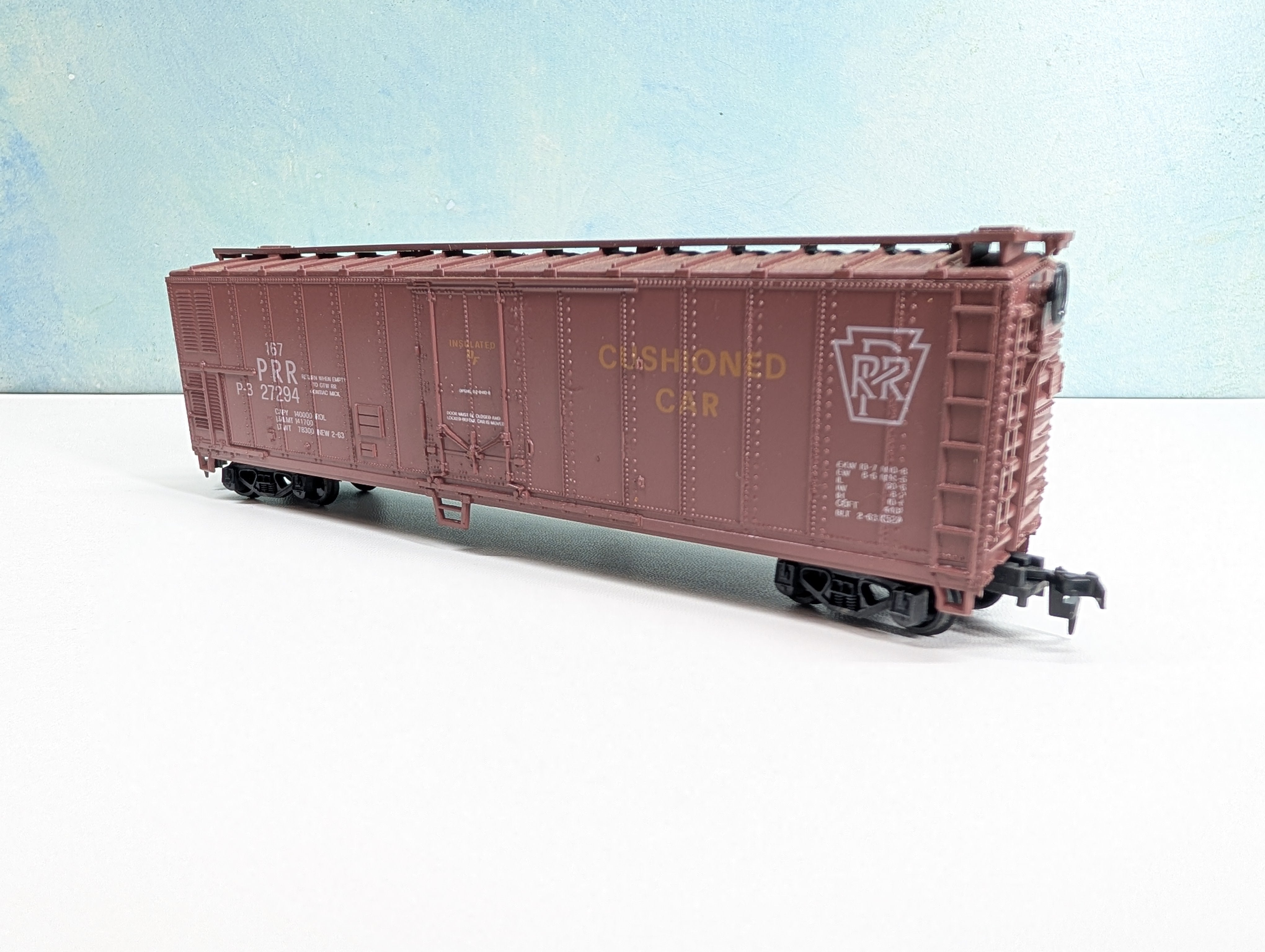 USED PMI HO Scale 50' Reefer Box Car Pennsylvania PRR #27294
