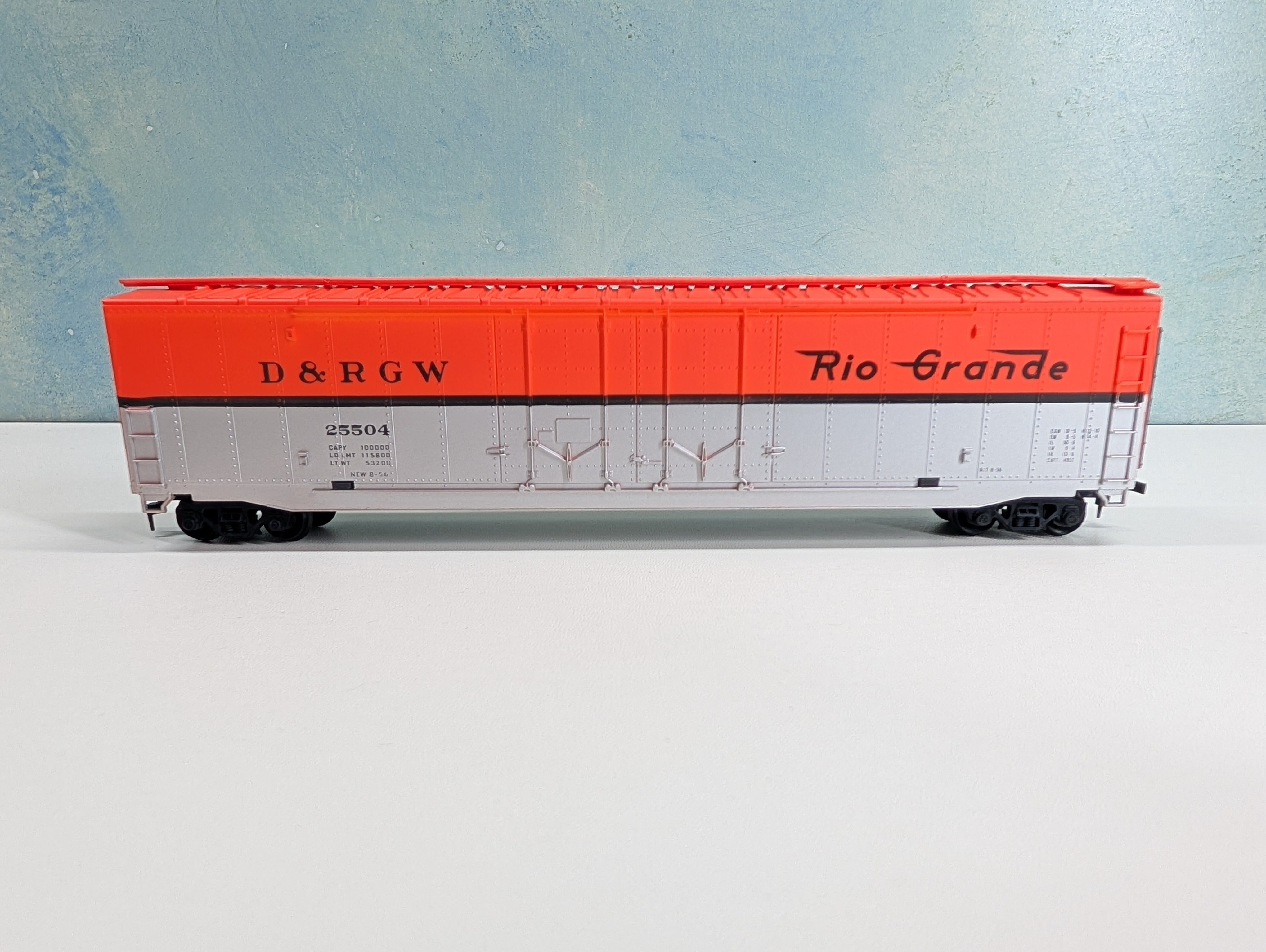 USED PEMCO HO Scale 60' Box Car Rio Grande D&RGW #25504