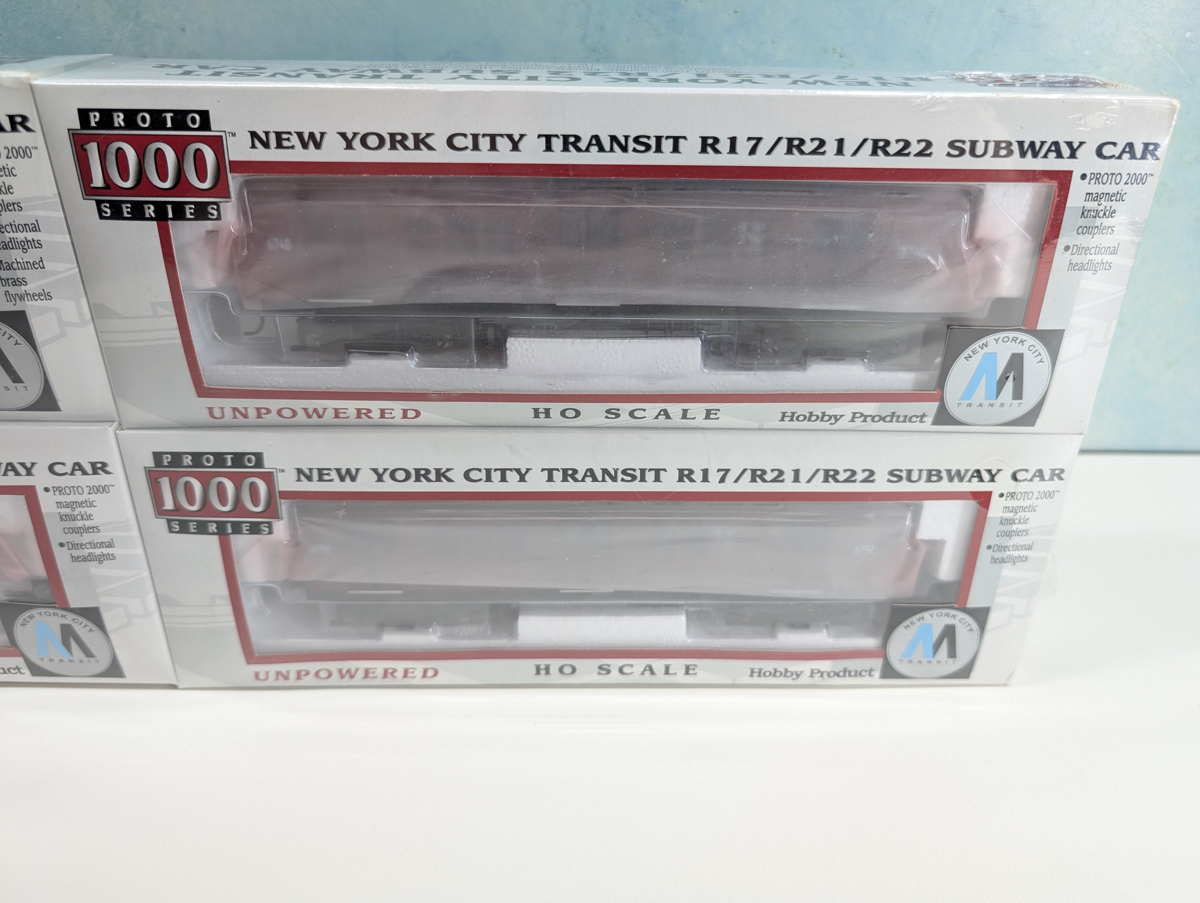 Life-Like 920-31017 HO Scale Proto 1000 Subway Cars (Sealed) R17 New York City Transit 1 Powered & 3 Unpowered Set DC