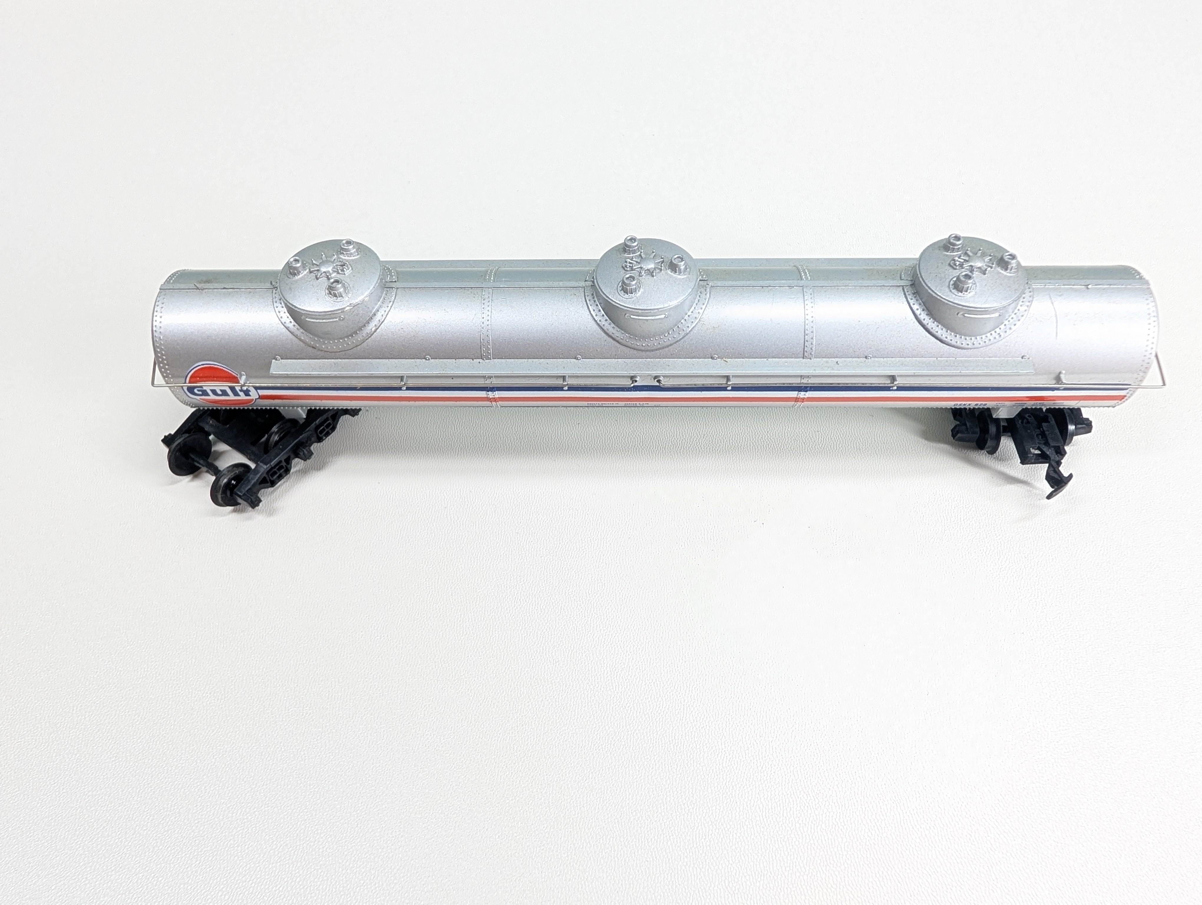USED Tyco HO Scale Large Triple Dome Tank Car Gulf OSKX #829