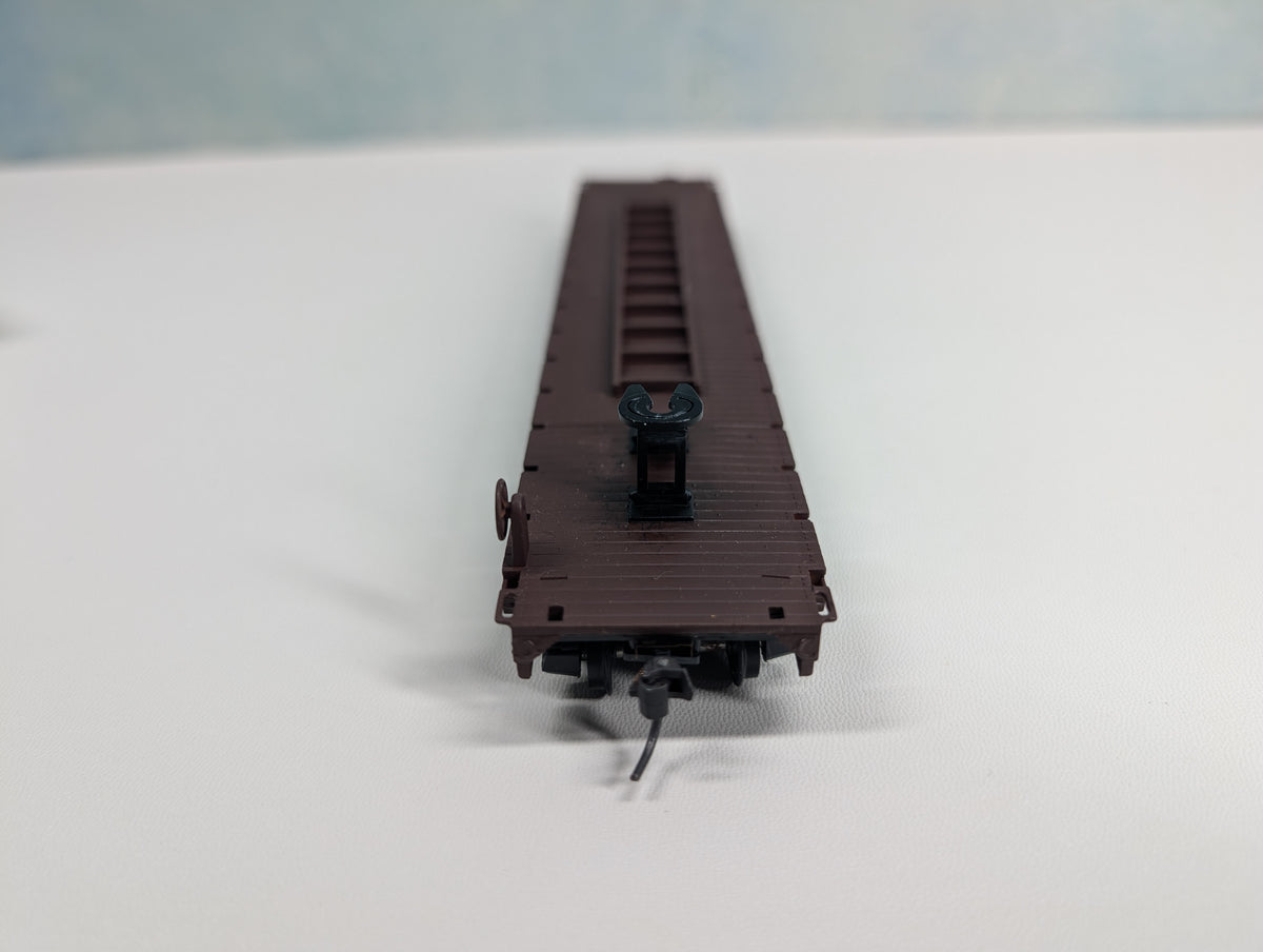 USED Con-Cor HO Scale 54' Flat Car w/ Trailer Pacific Fruit Express SP #598221