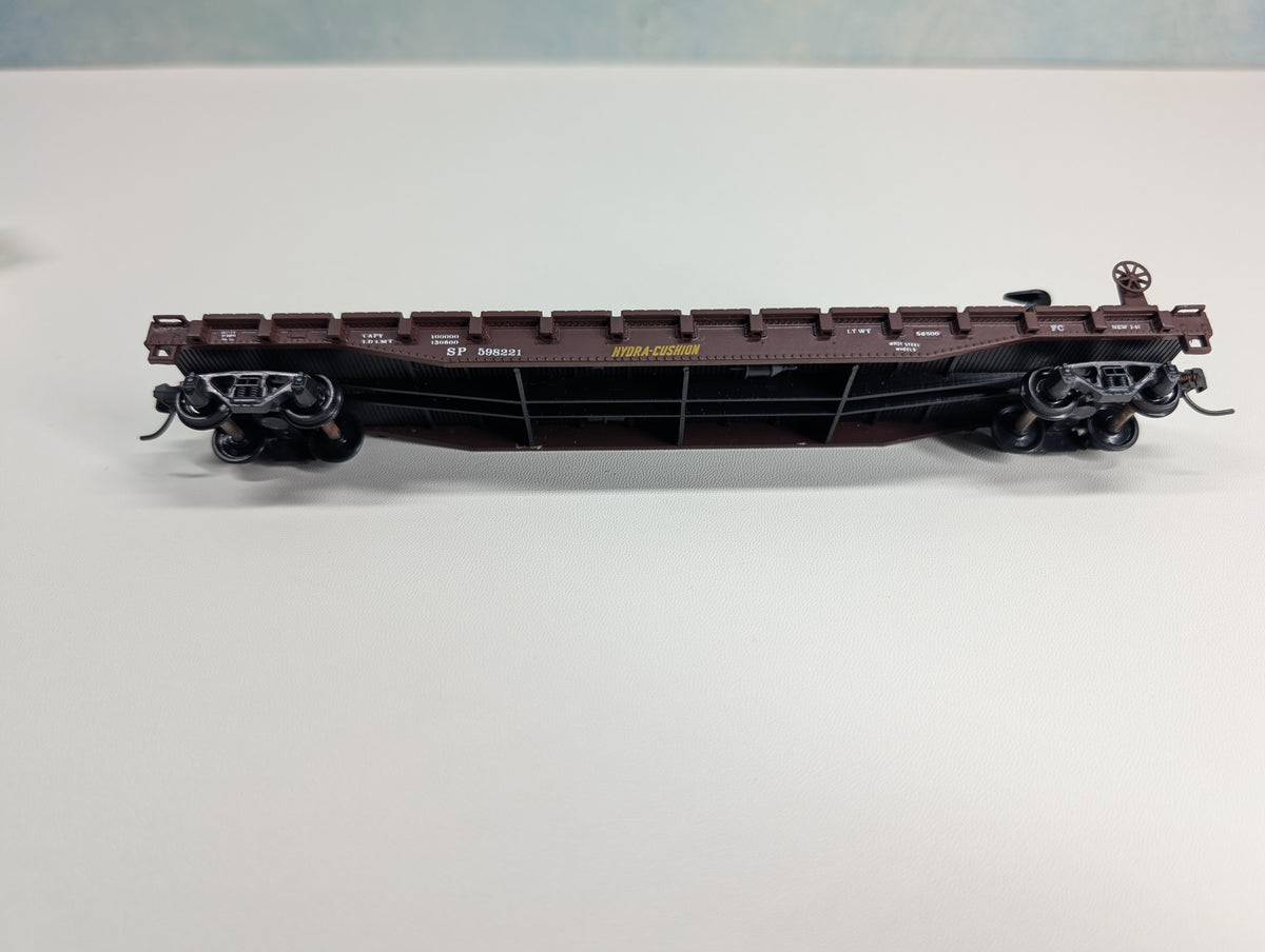 USED Con-Cor HO Scale 54' Flat Car w/ Trailer Pacific Fruit Express SP #598221