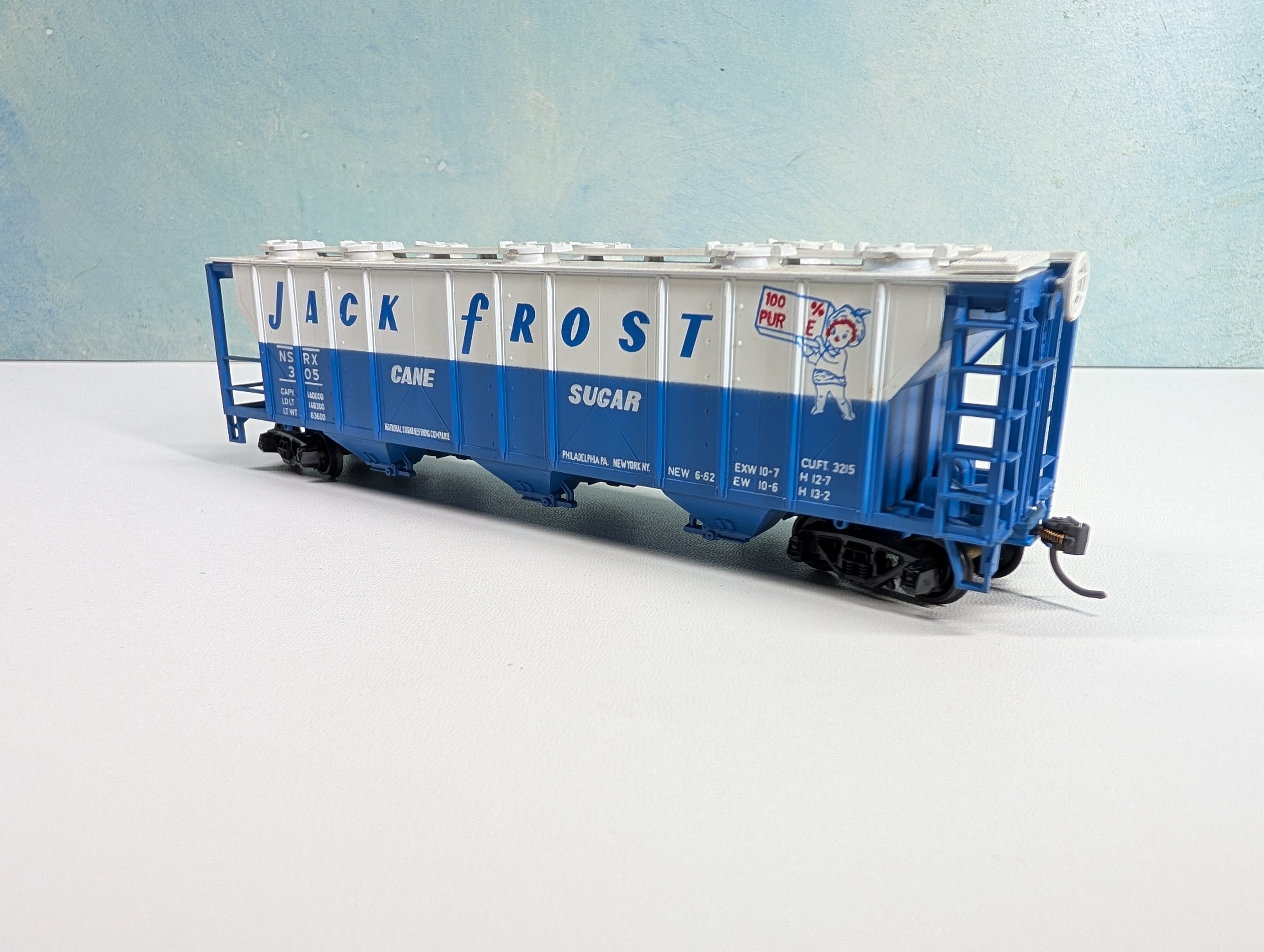 USED HO Scale PS-2 Covered Hopper Jack Frost Cane Sugar NSRX #305