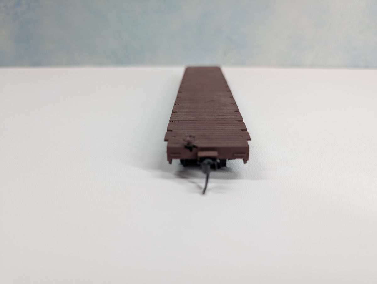 USED Roundhouse 1285 HO Scale 60' Bulkhead Flat Car Missouri Pacific MP #819780