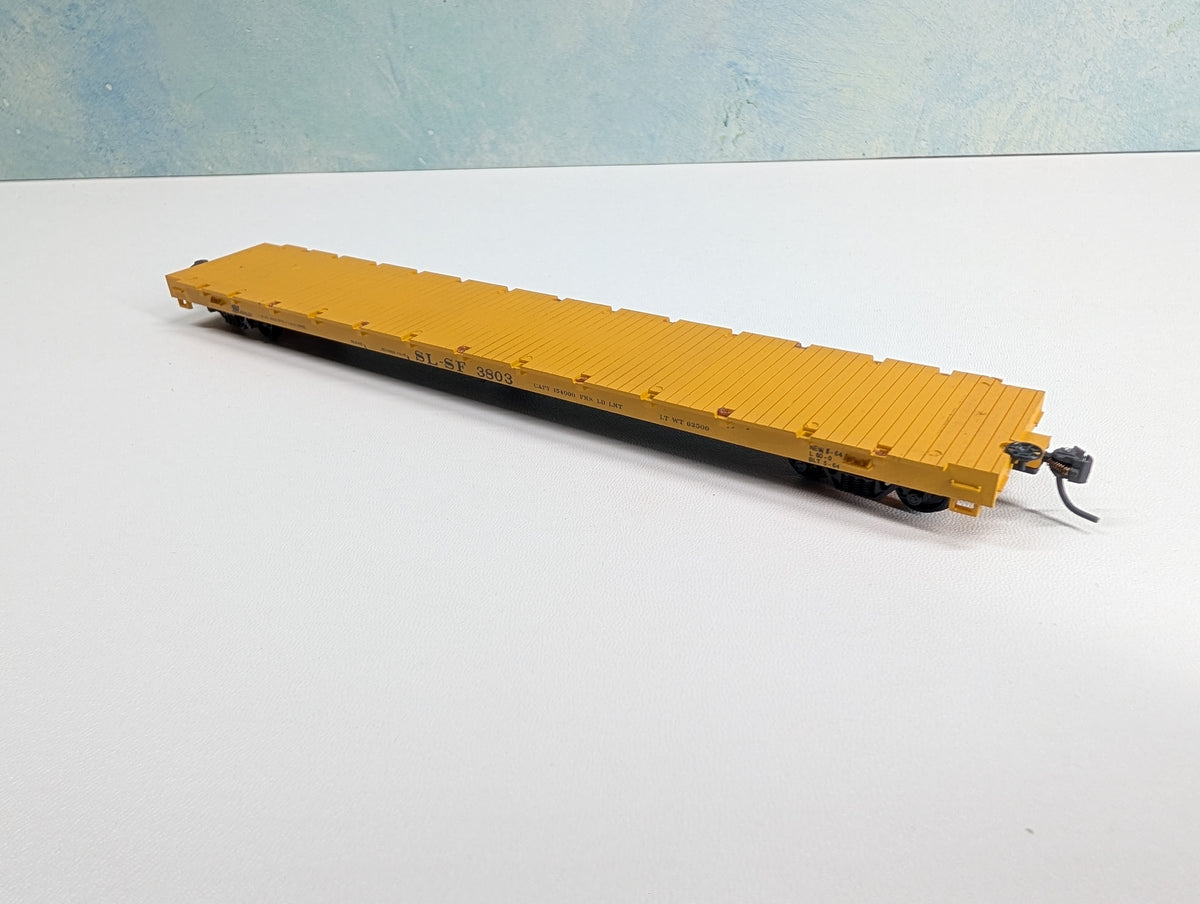 USED Roundhouse 1288 HO Scale 60' Flat Car Frisco SL-SF #3803