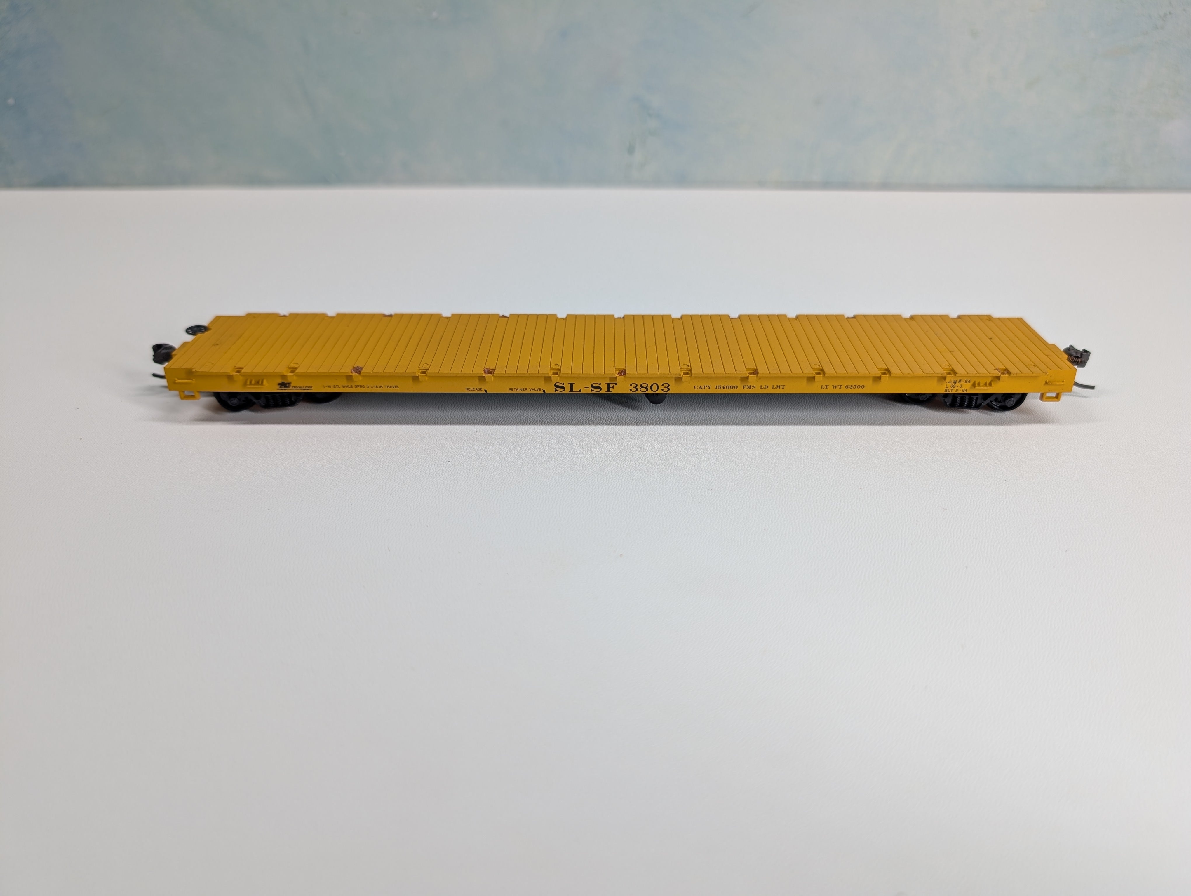 USED Roundhouse 1288 HO Scale 60' Flat Car Frisco SL-SF #3803