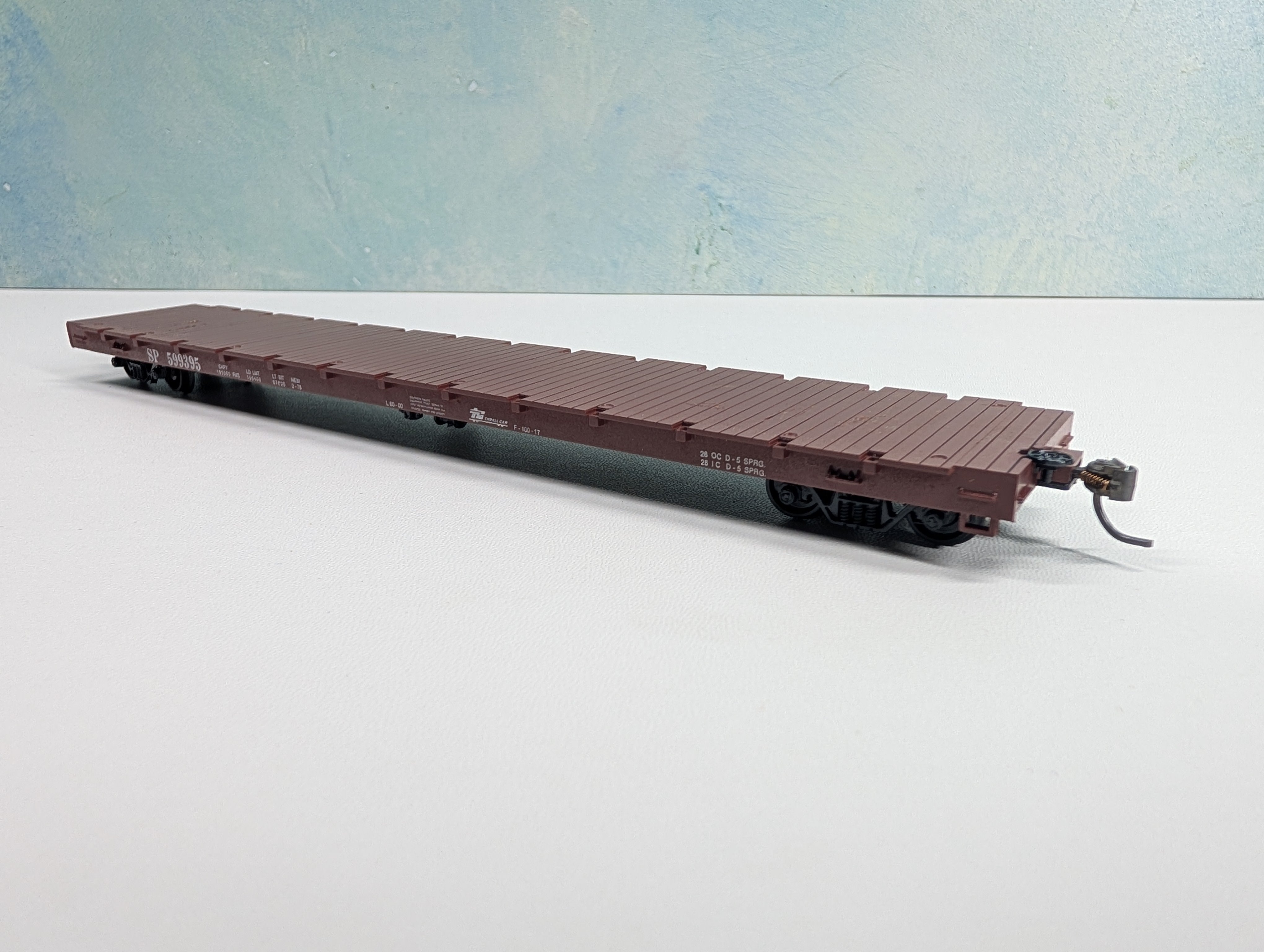 USED Roundhouse HO Scale 60' Flat Car Southern Pacific SP #599395