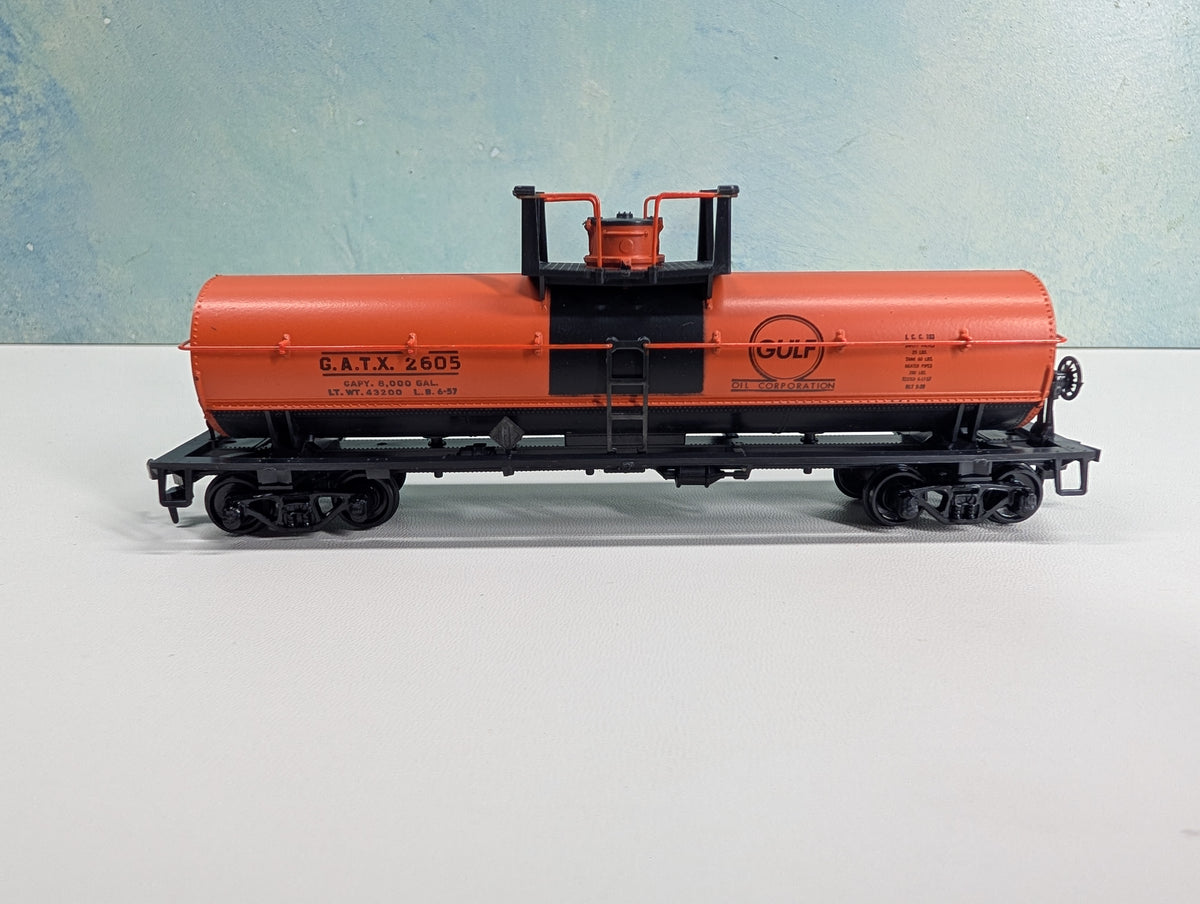 USED Athearn HO Scale Chemical Tank Car Gulf GATX #2605