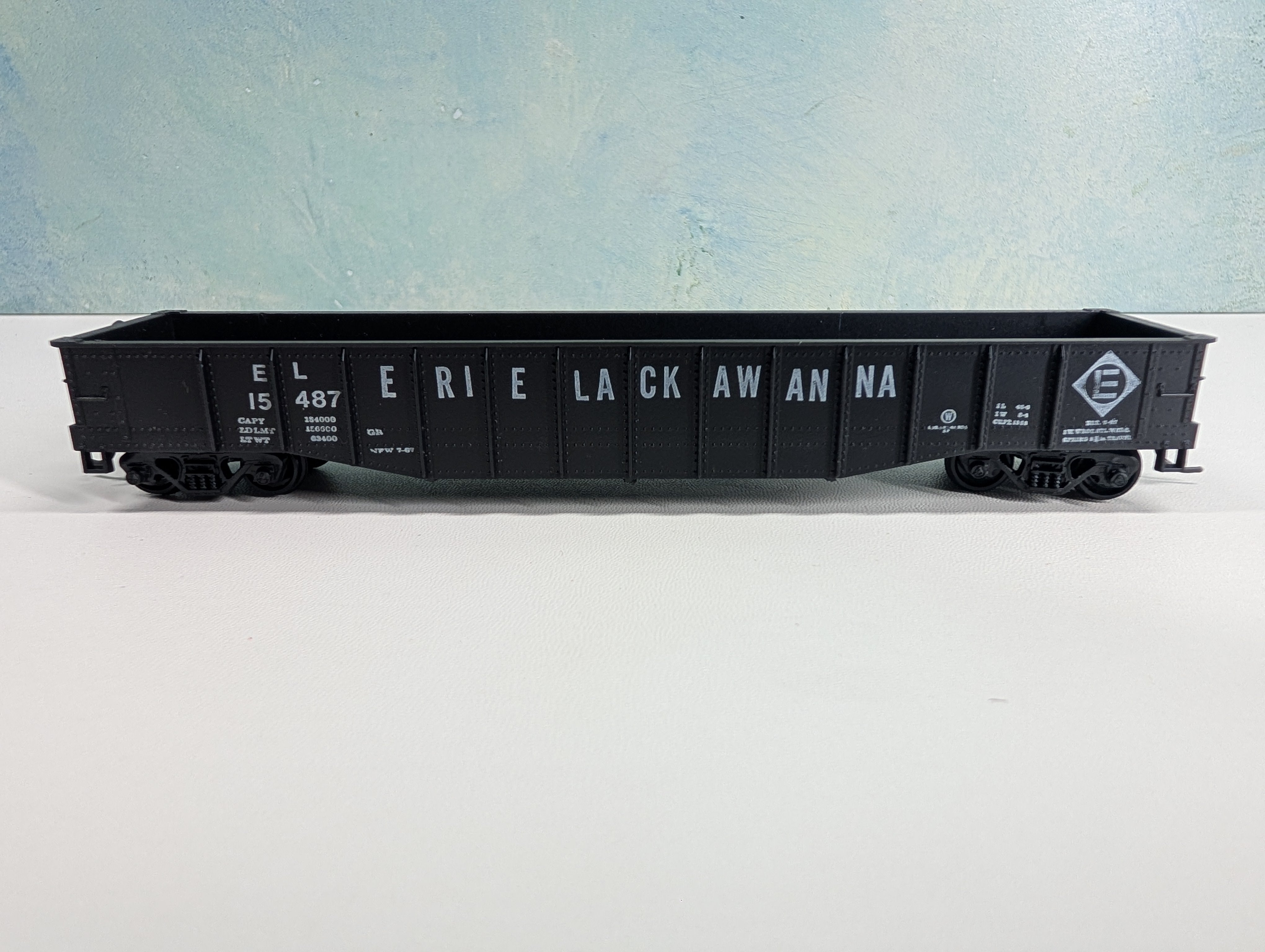 USED Athearn HO Scale 50' Gondola Erie Lackawanna EL #15487