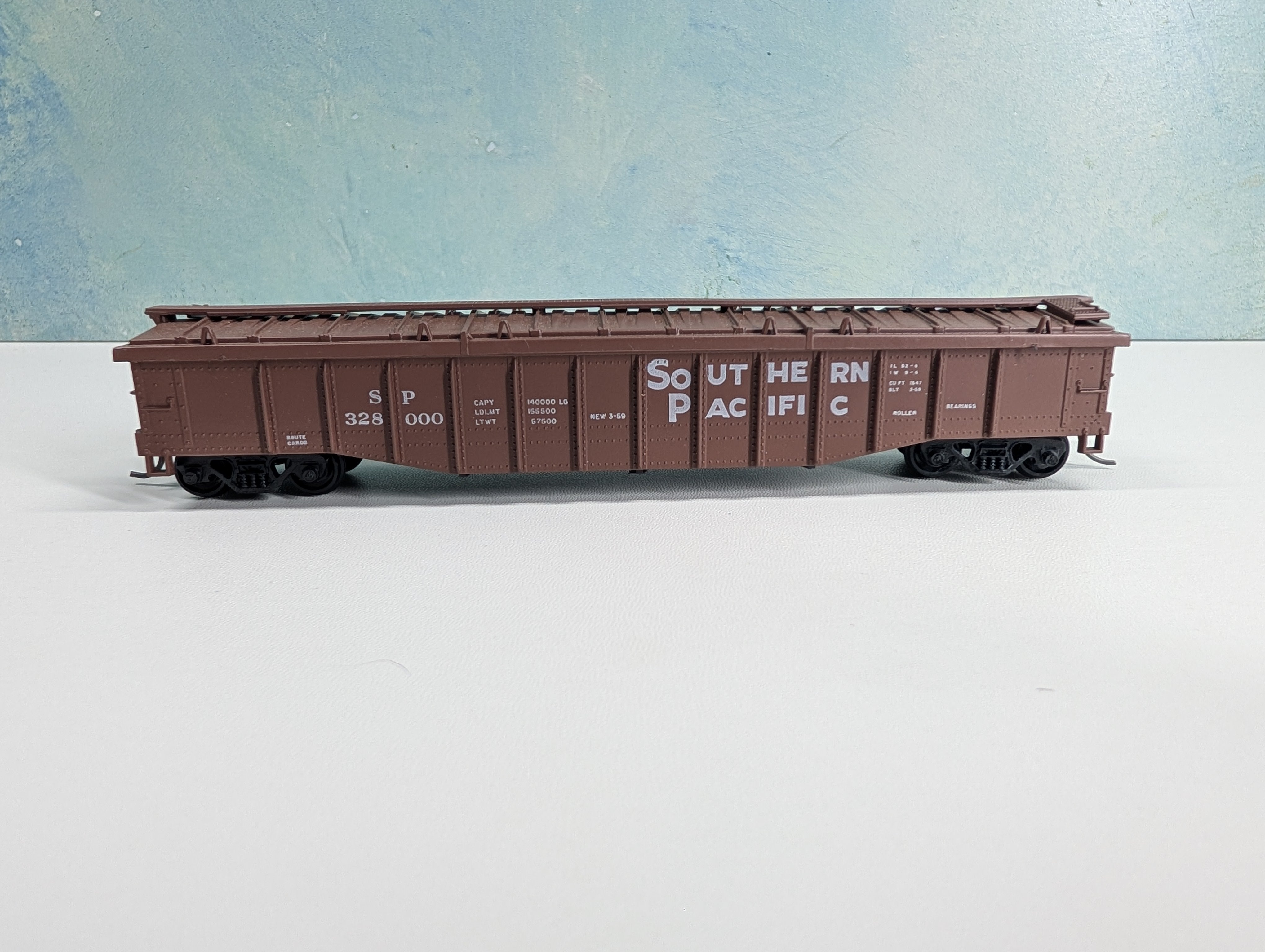 USED Athearn HO Scale 50' Covered Gondola Southern Pacific SP #328000