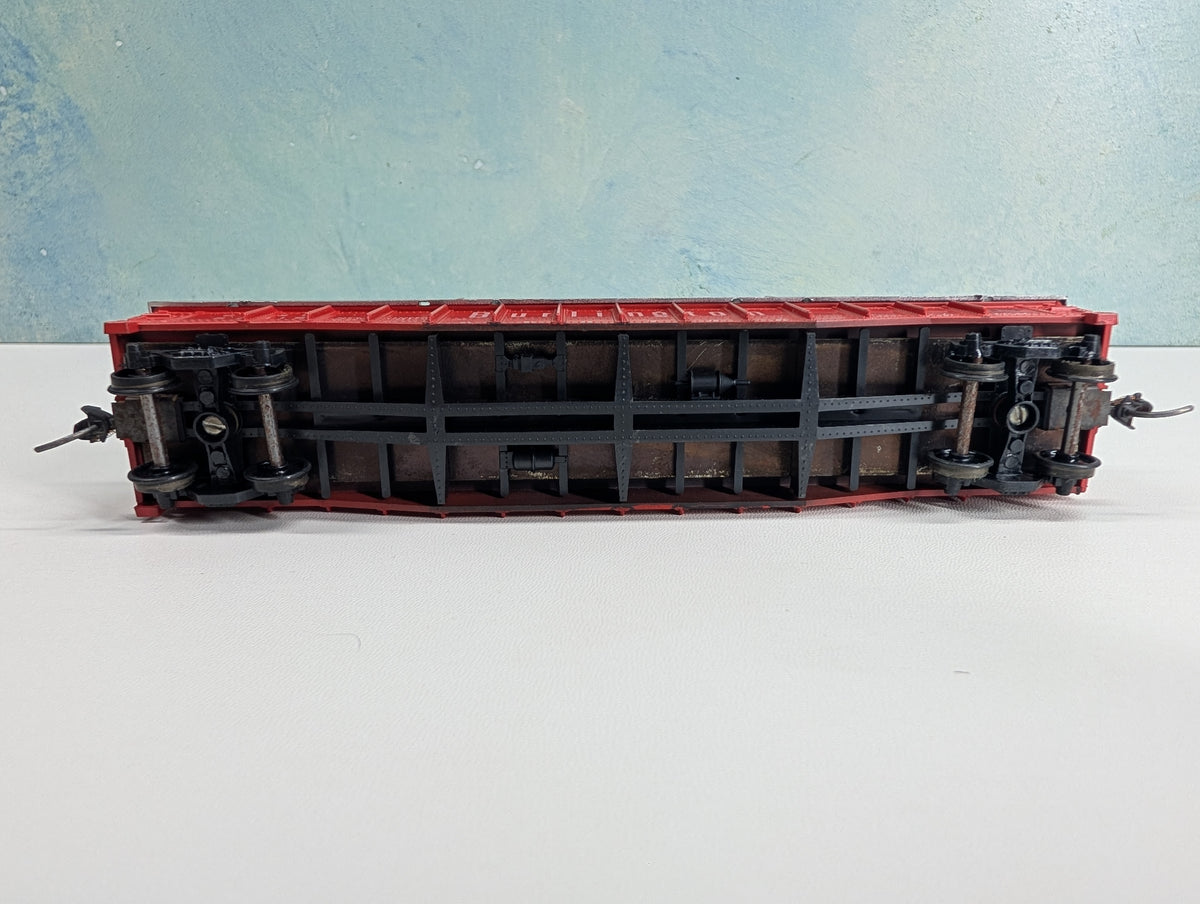 USED Athearn HO Scale 50' Covered Gondola Burlington CB&Q #83116