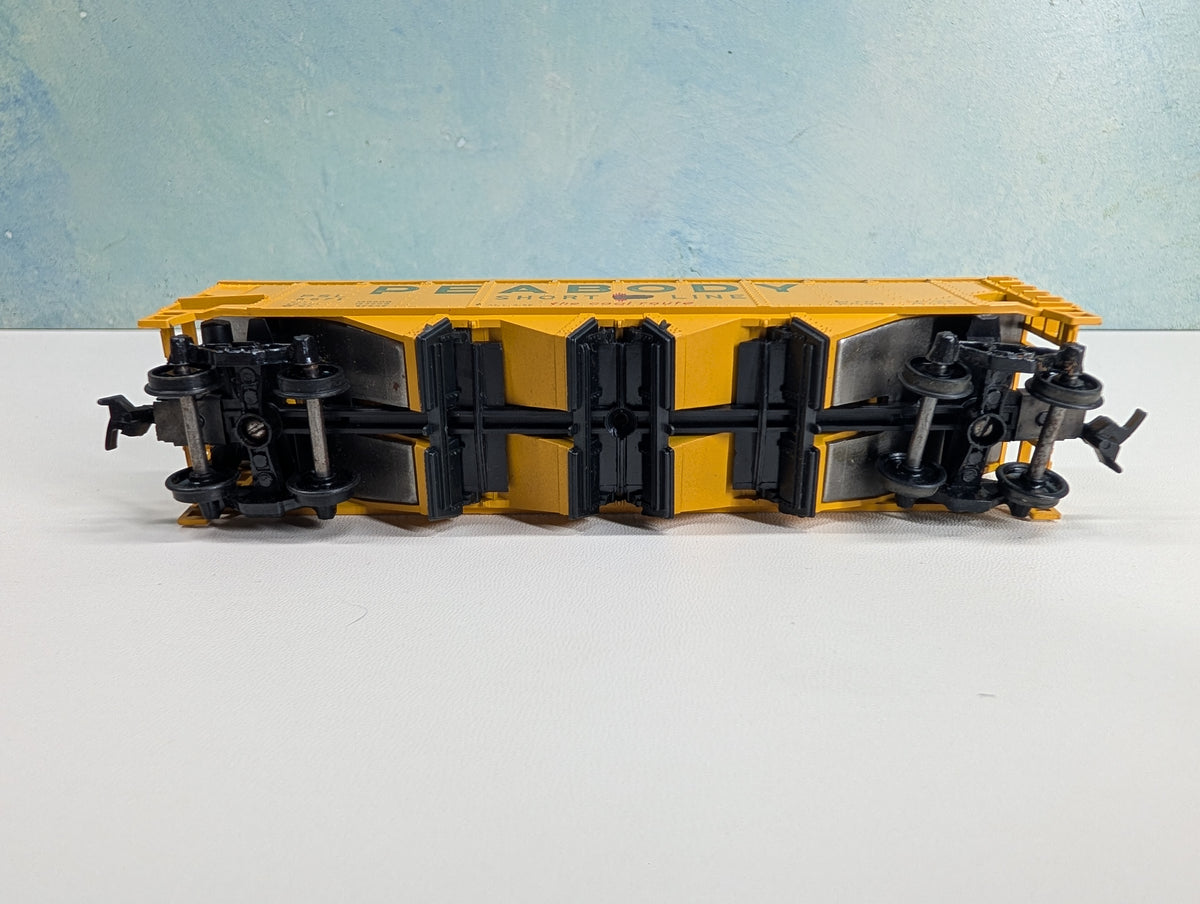 USED Athearn HO Scale 4 Bay Operating Hopper Peabody Short Line PSL #6671