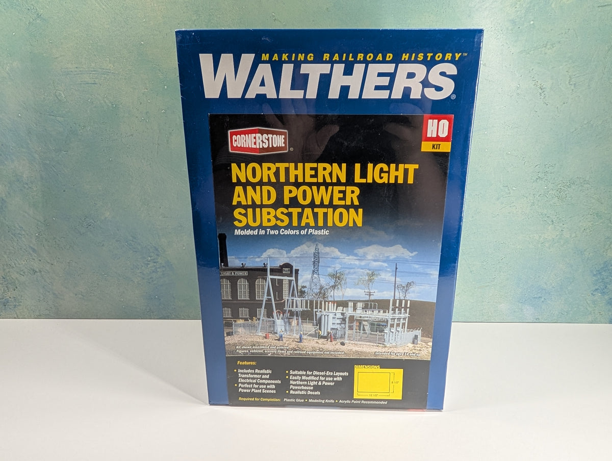 Walthers Cornerstone 933-3025 HO Scale Northern Light and Power Substation Sealed KIT