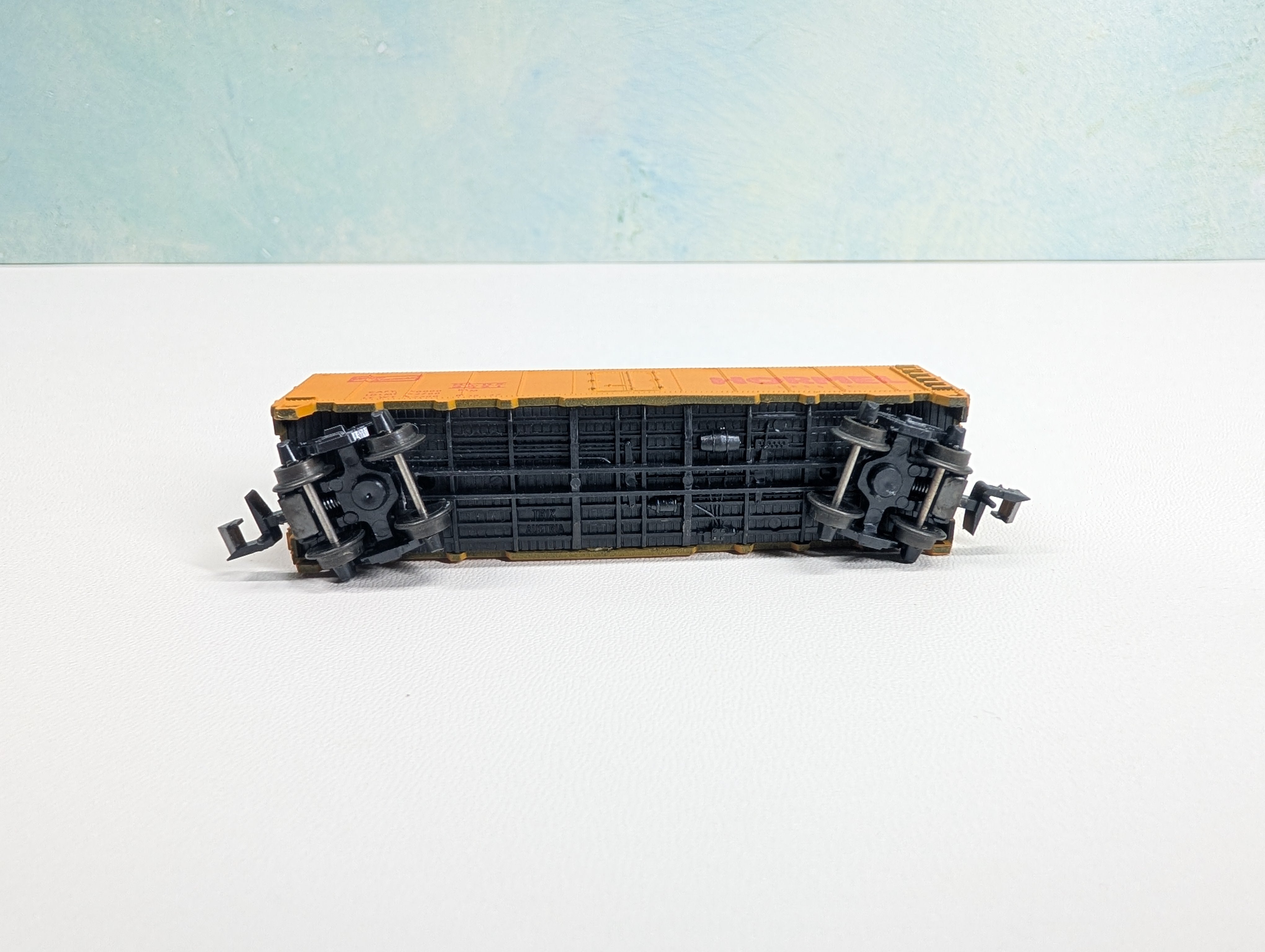 USED Postage Stamp Trains Aurora N Scale Box Car Hormel NADX #3521