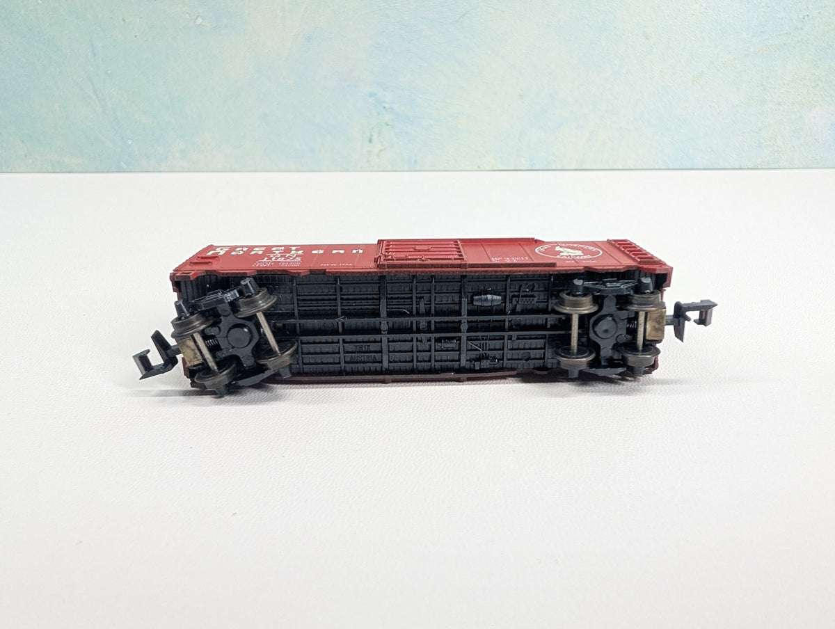 USED Postage Stamp Trains Aurora N Scale Box Car Great Northern GN #11875