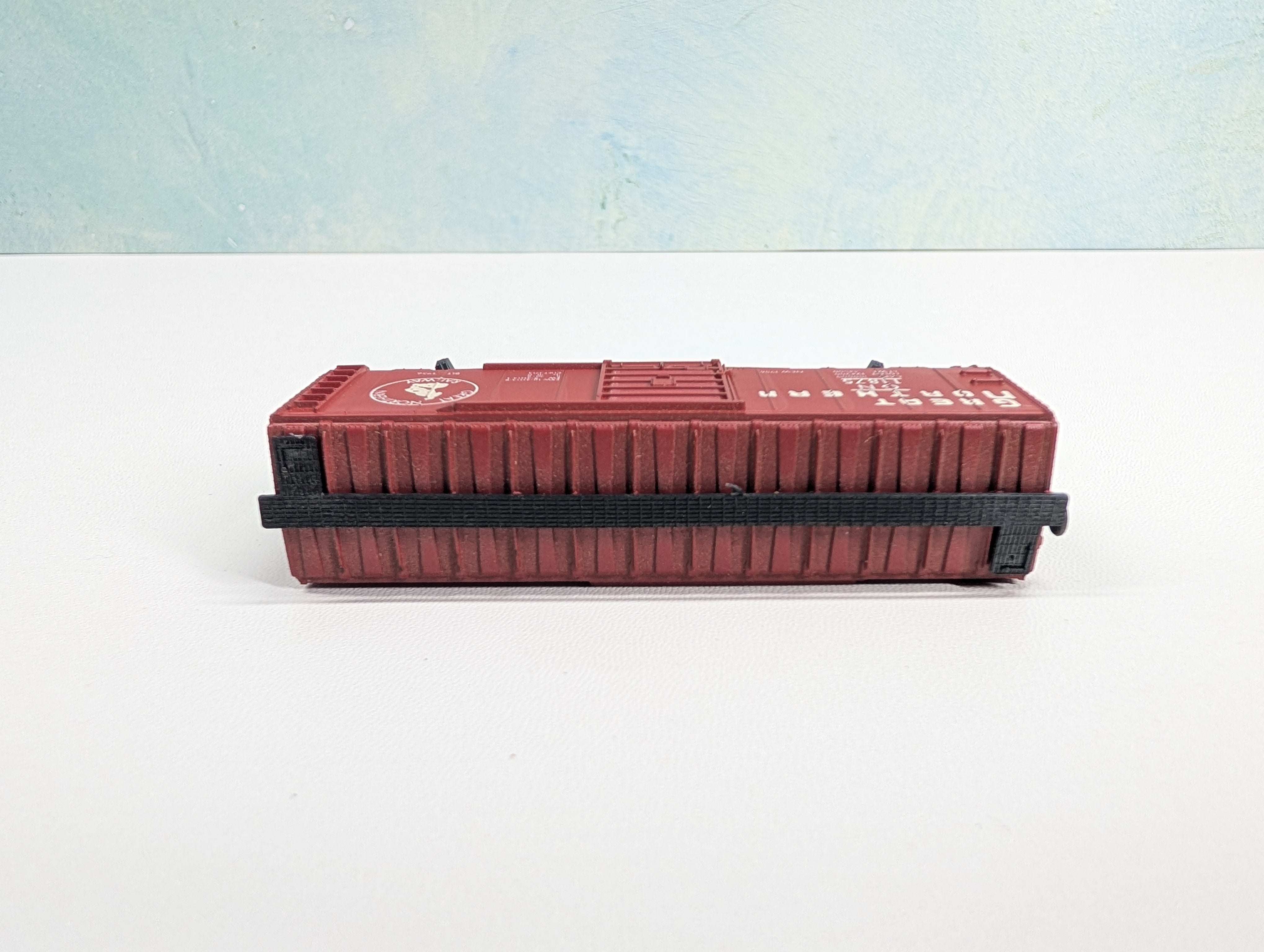 USED Postage Stamp Trains Aurora N Scale Box Car Great Northern GN #11875