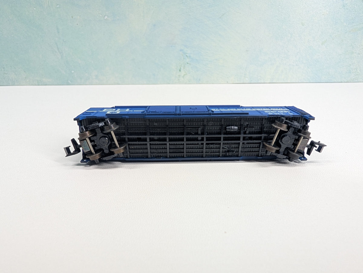 USED Postage Stamp Trains Aurora N Scale 50' DD Box Car Port Huron & Detroit PHD #1347