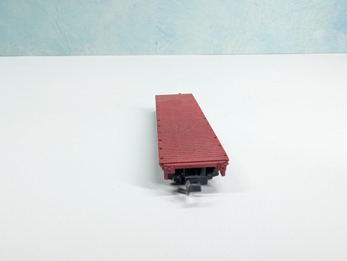 USED Postage Stamp Trains Aurora N Scale Flat Car Great Northern GN #42762