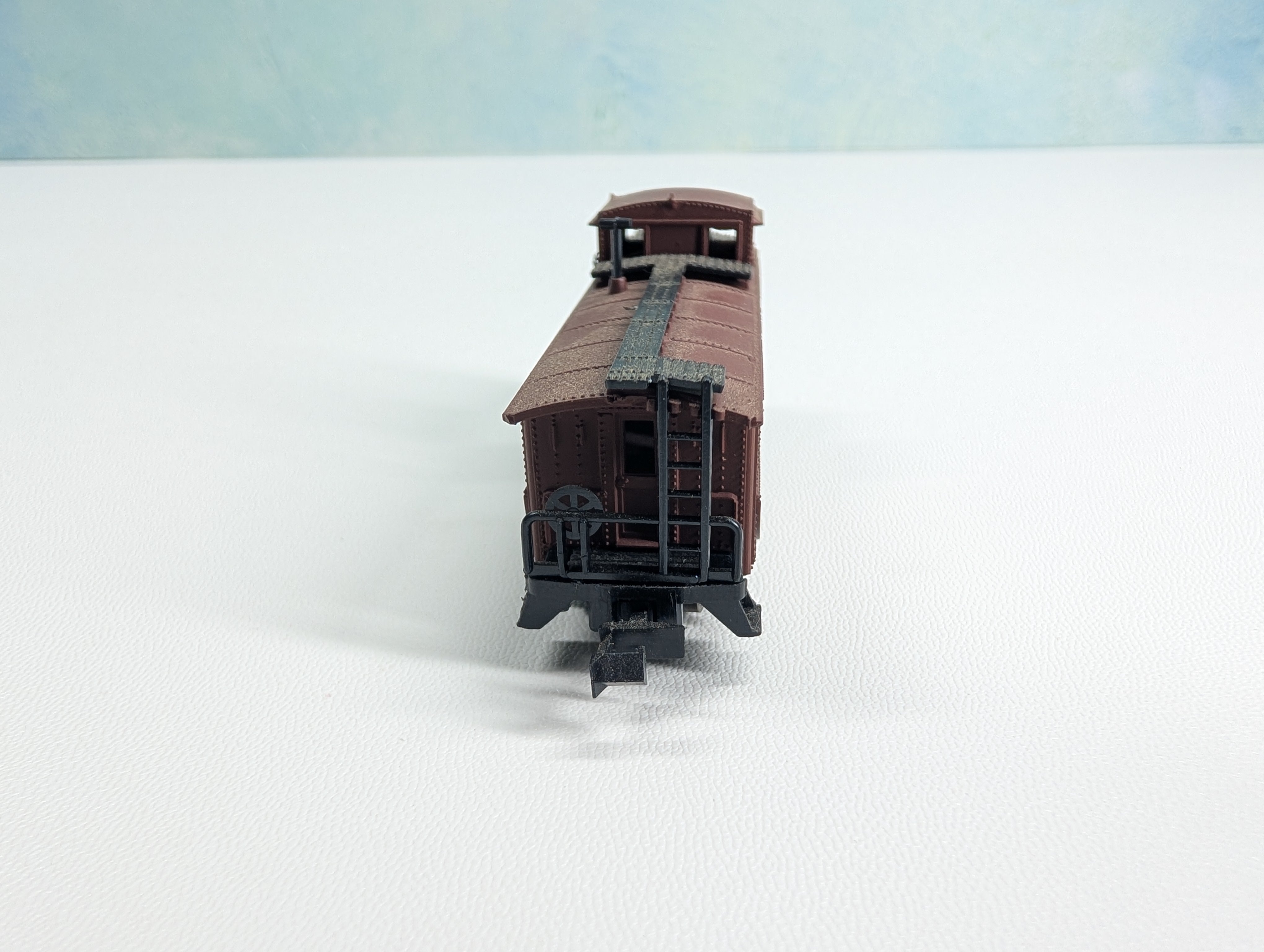 USED Postage Stamp Trains Aurora N Scale Caboose Pennsylvania #15723