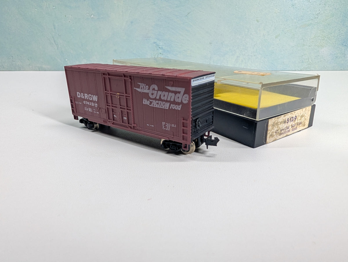 USED Bachmann N Scale HI-Cube Box Car Rio Grande D&RGW #67423