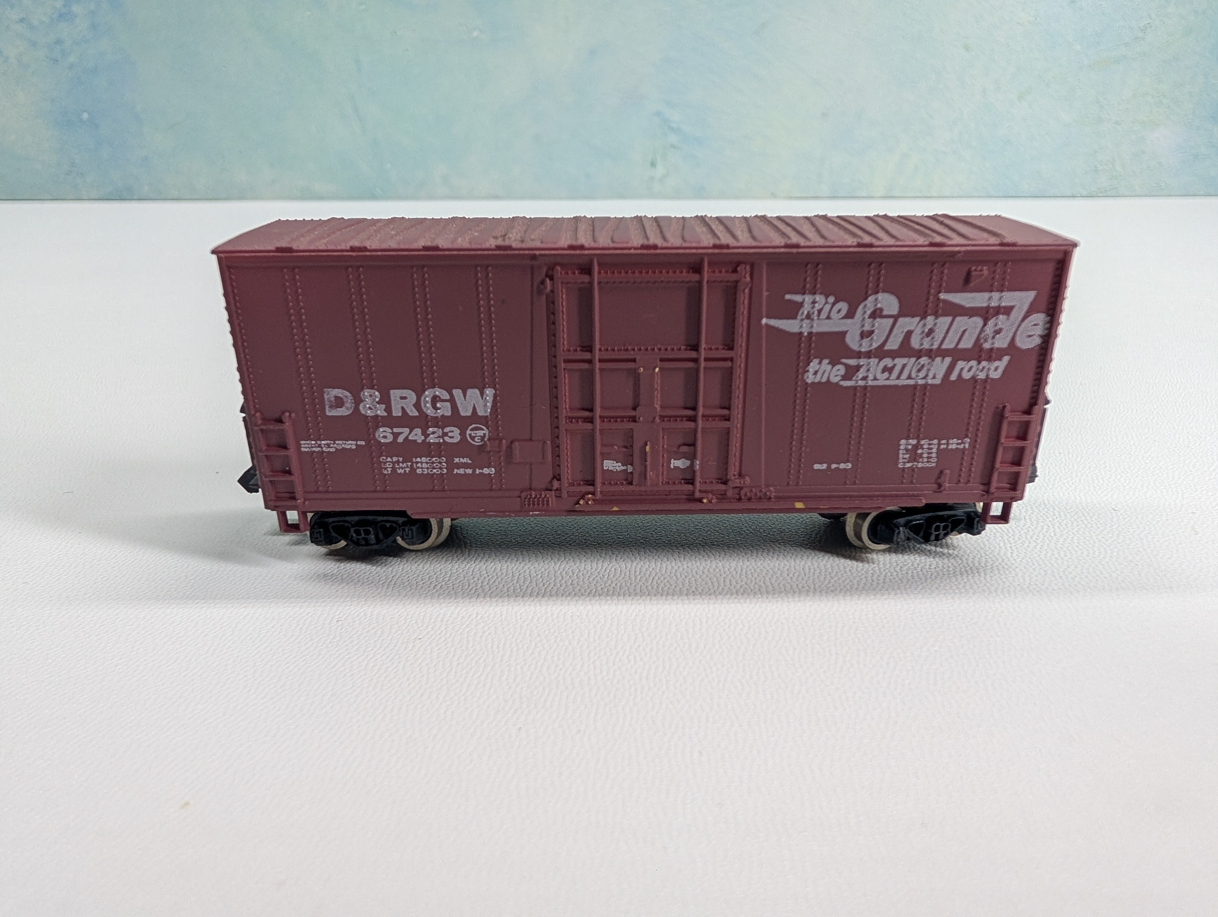 USED Bachmann N Scale HI-Cube Box Car Rio Grande D&RGW #67423