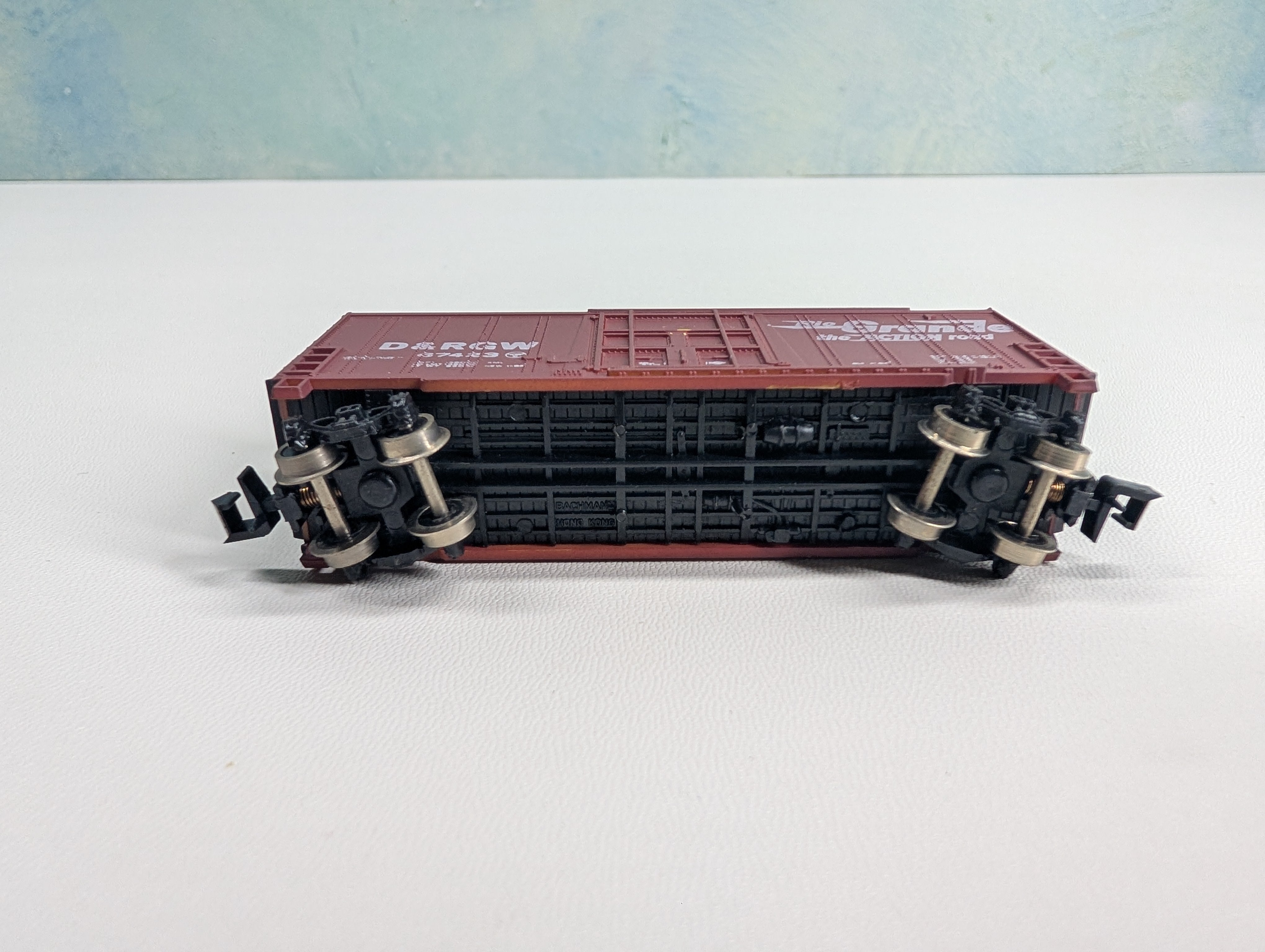 USED Bachmann N Scale HI-Cube Box Car Rio Grande D&RGW #67423