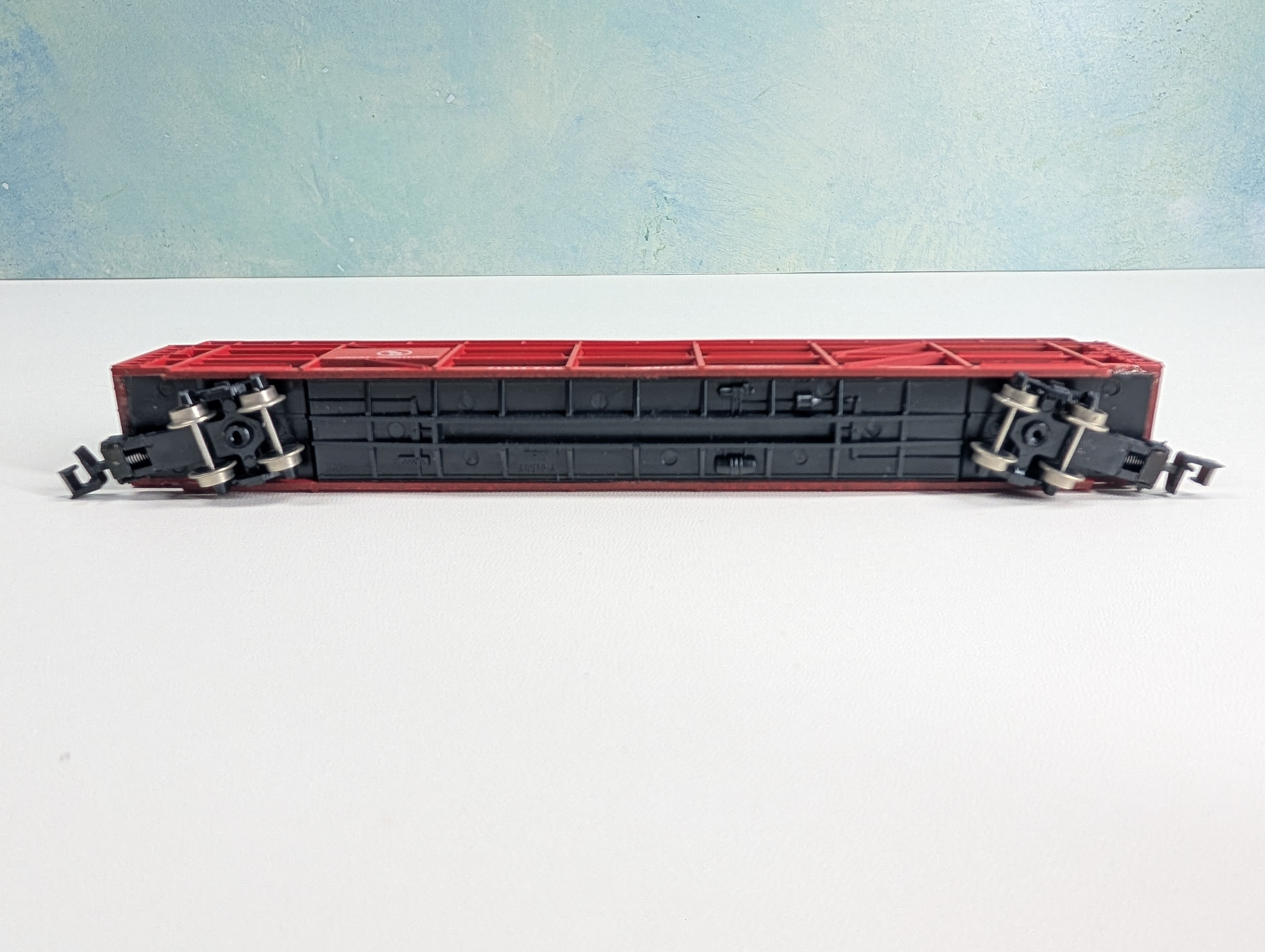 USED TRIX N Scale Auto Transporter w/ Vehicles Great Northern TTX #71014