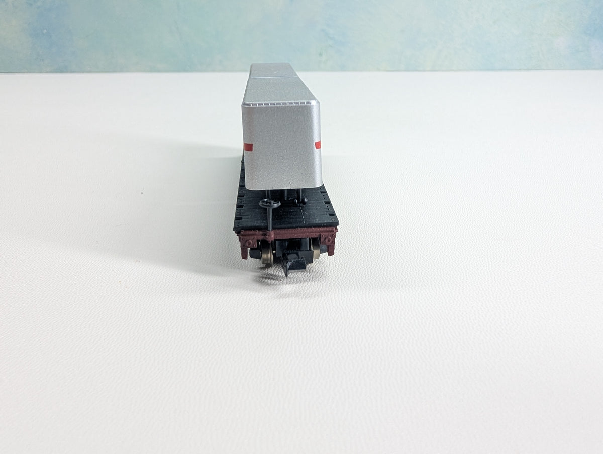 USED Atlas 3744 N Scale Flat Car w/ Trailers Southern Pacific SP #598301