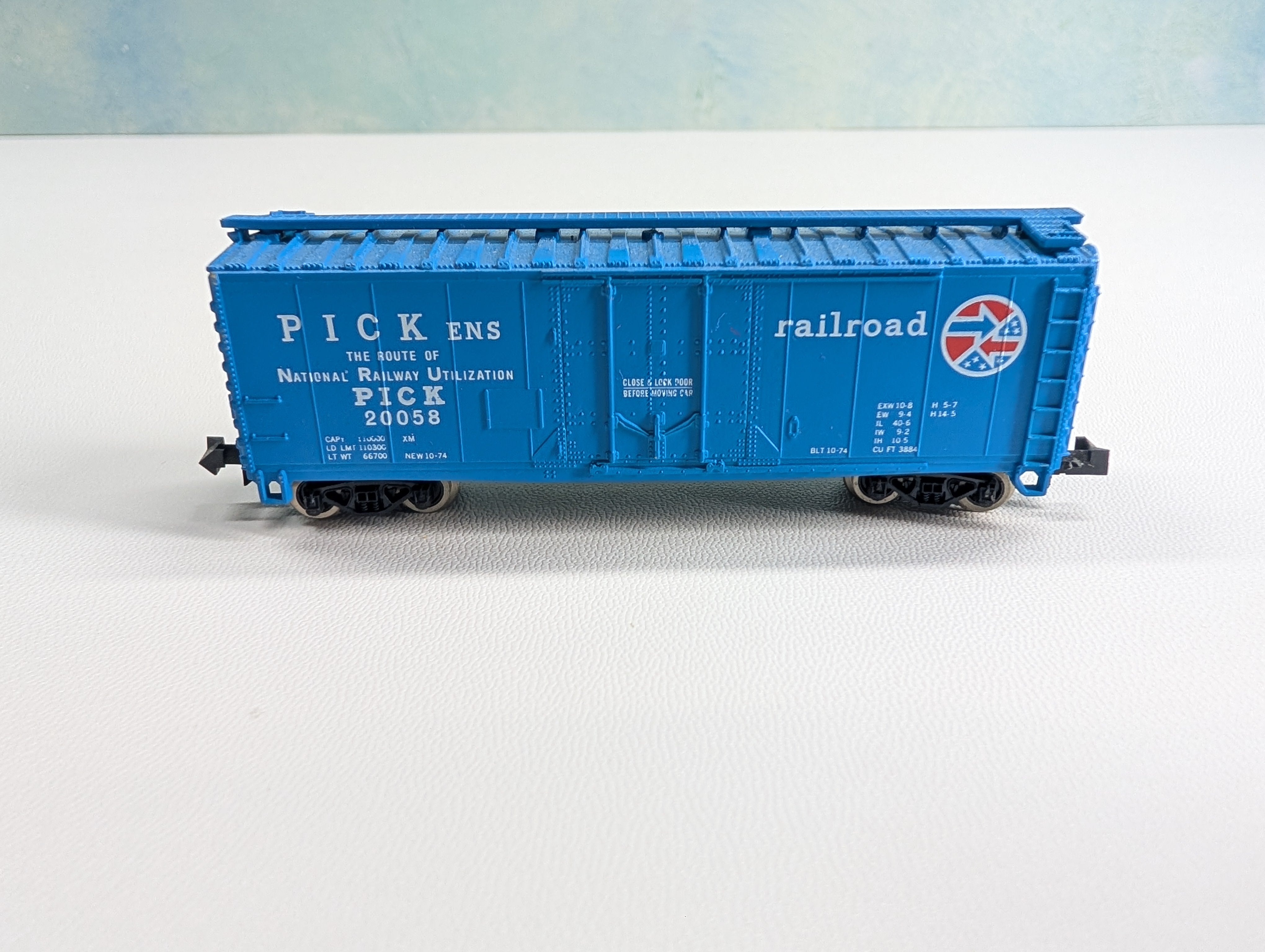 USED Atlas N Scale Box Car Pickens Railroad #20058